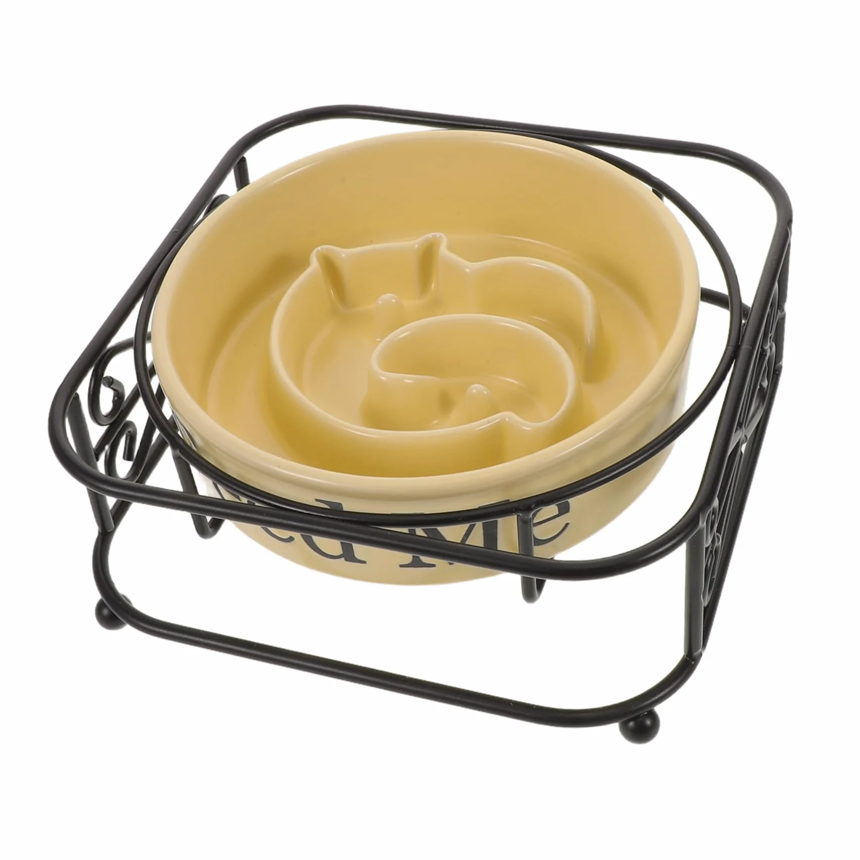 Hohopeti Podniesiona Ceramiczna dla Zwierząt z Wolnym Podawaniem Stabilna i Odporna Rozlanie Antypoślizgowa dla Psów i Kotów Wspierająca Zdrowe Trawienie i Higienę