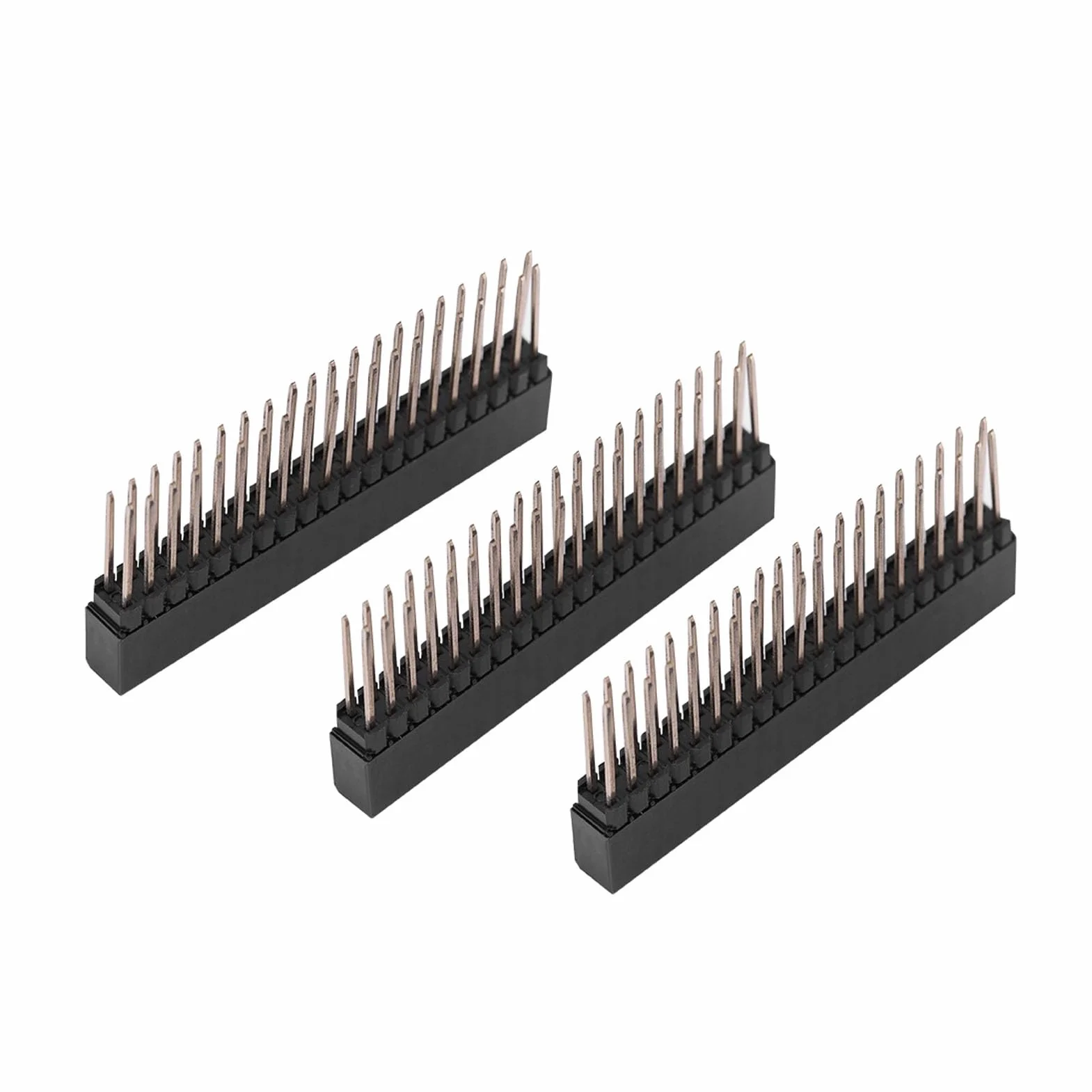 3 Szt. 2x20 Pinów Nagłówek o Wysokości 2.54mm, Skok Bardzo Wysoki żeński Dwurzędowy Krótki Nagłówek Pinowy dla