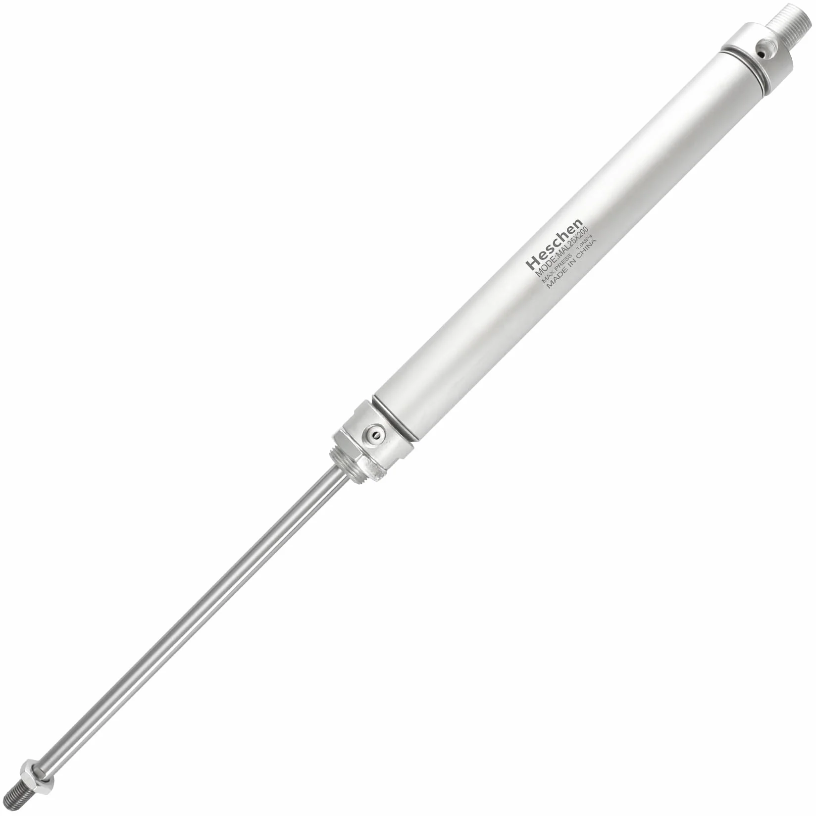 Heschen Cylinder pneumatyczny wąski MAL 25-200 PT1/8 25 mm otwór 100 mm skok dwustronnego działania