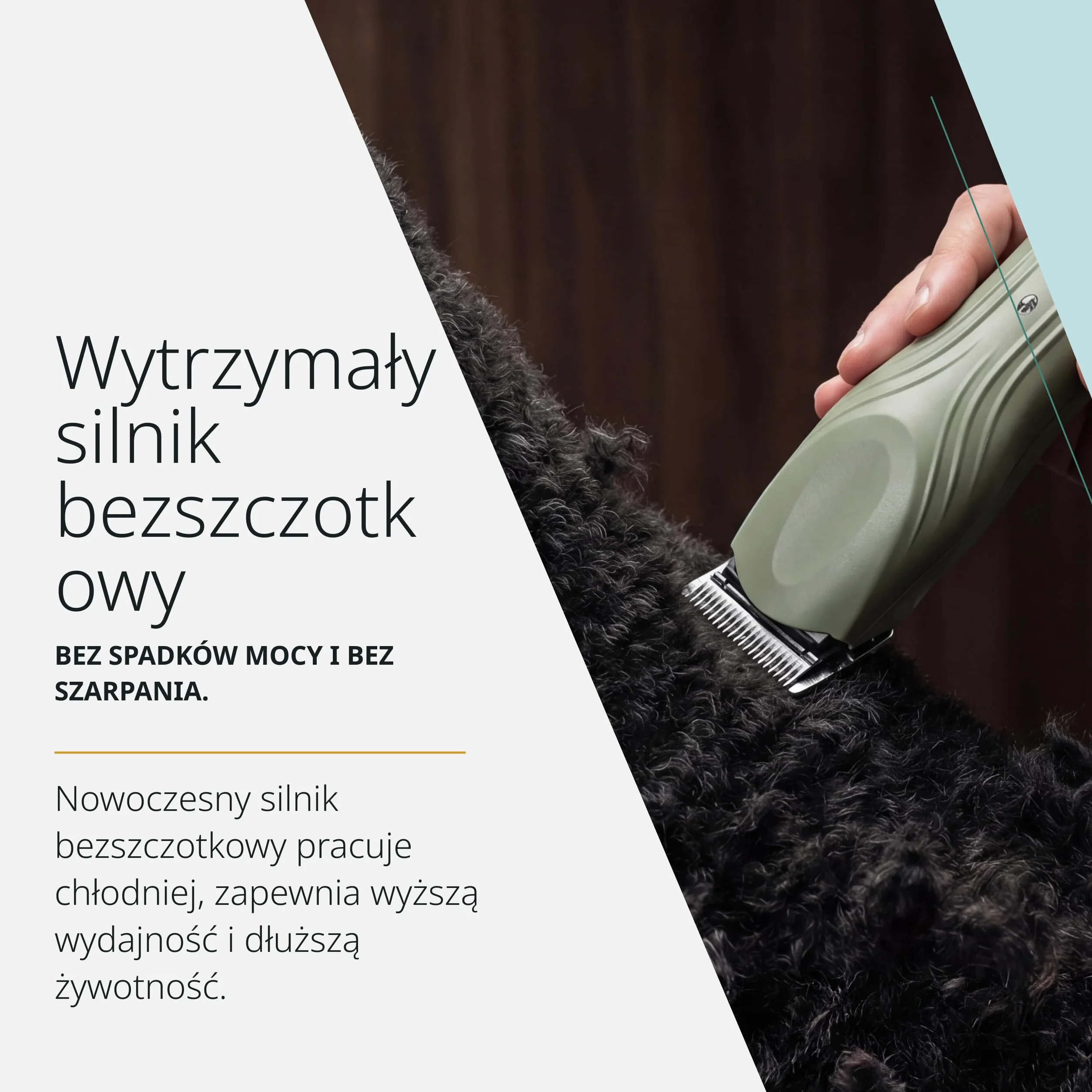 Wahl KMC+ Maszynka do Strzyżenia Zwierząt - Silnik Bezszczotkowy, Teksturowana Obudowa, Dwa Tryby Prędkości, Przewodowa/Bezprzewodowa - 120 min Pracy