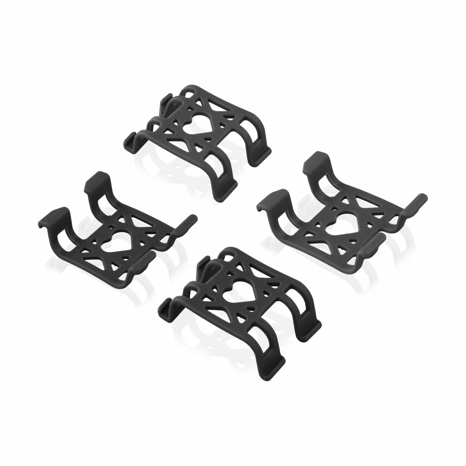 4st Tracker Bevestigingsclips, GPS Hond Tracker Siliconen Clips Tracker Accessoires voor Vervanging van de Hond Activiteit Tracker (Czarny)