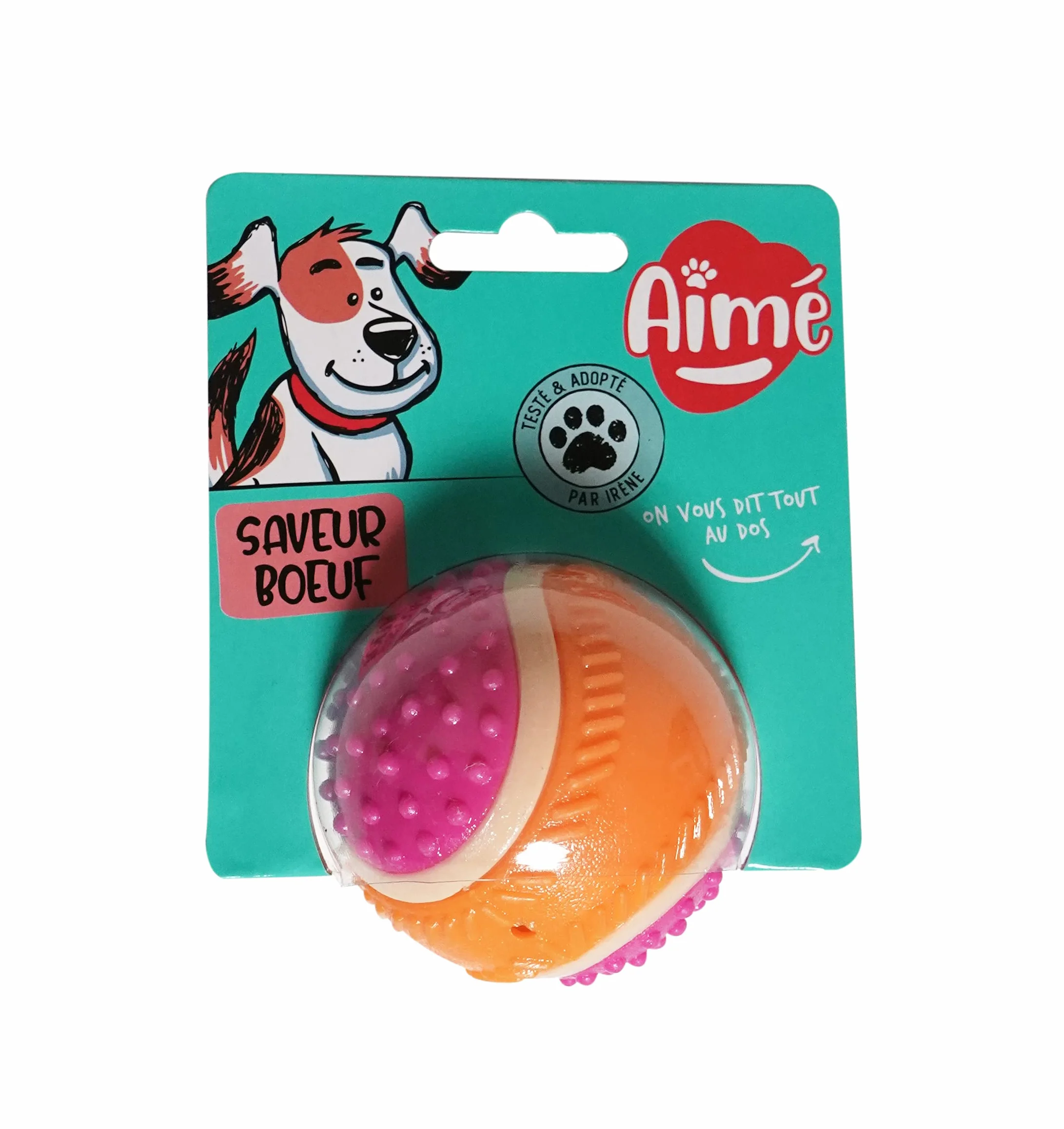 Aimé 5 piłek Sense o smaku wołowiny dla psów, 6 cm, 0,06805 kg, 1 sztuka