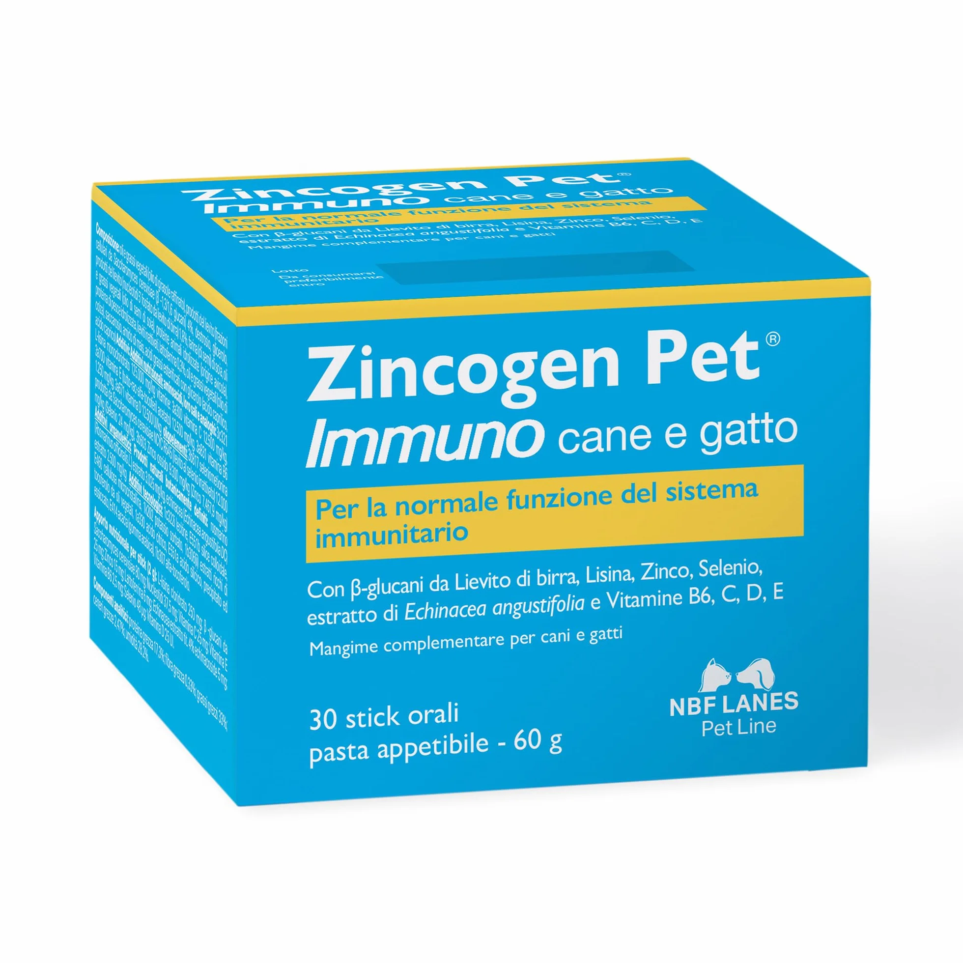 Zincogen Pet Immuno cane e gatto – pasta 30 saszetek NBF Lanes