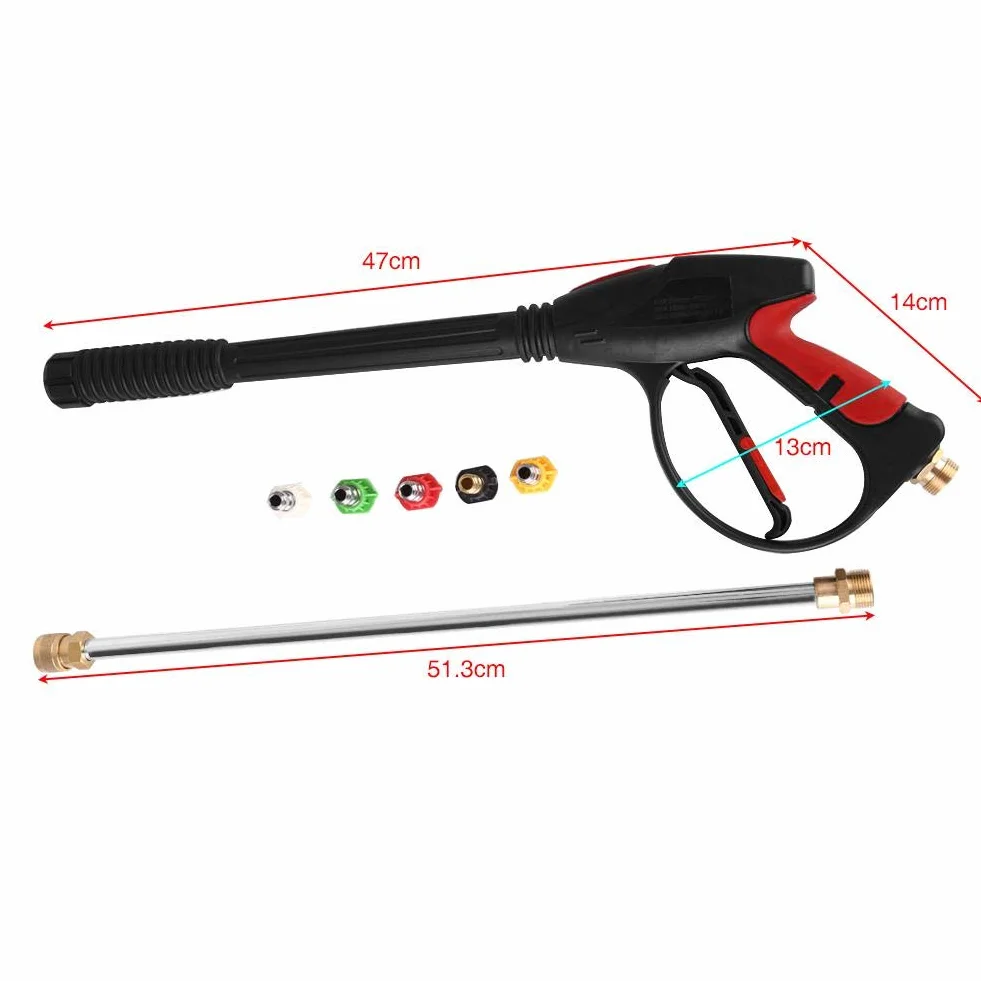 Ausla Pistolet do Myjki Wysokociśnieniowej, Spray Wysokociśnieniowy 1,27 cm BSP, z 5 Dyszami, 4000 PSI