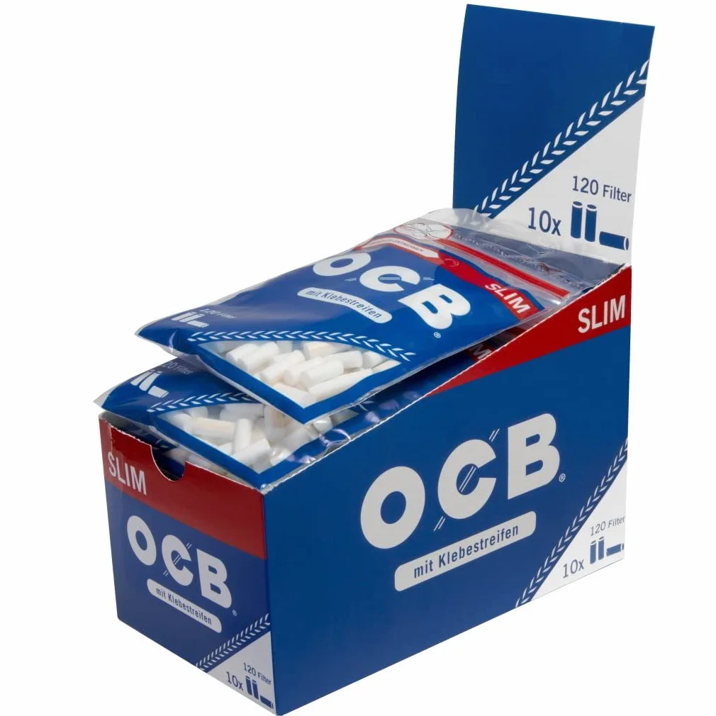 OCB Filtr Slim 6 mm 10 x worek po 120 filtrów