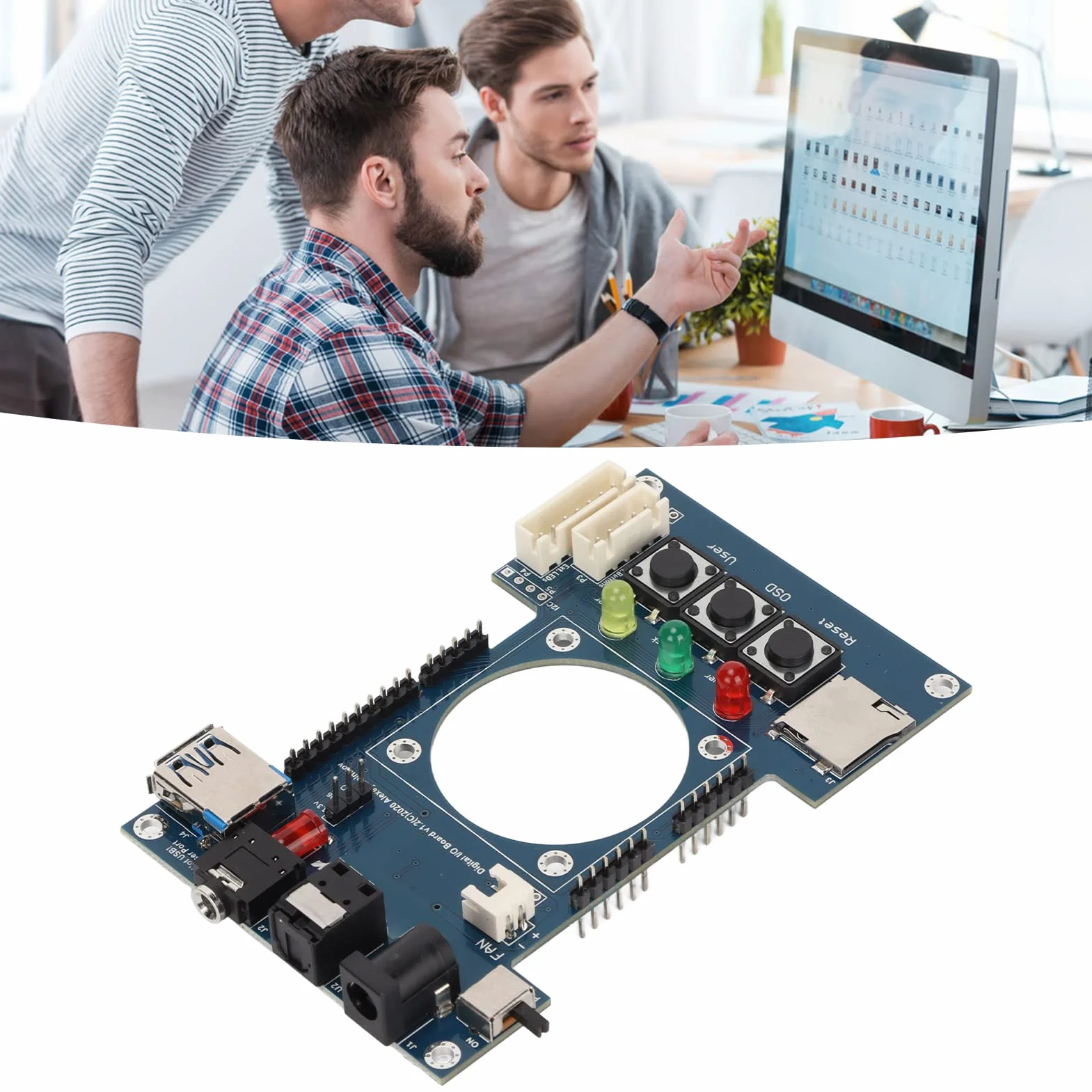 Cyfrowa Płyta IO, Profesjonalne Lutowanie Ręczne V1.2 dla Mister FPGA 7 Port USB Płyta IO dla Akcesoriów Terasic DE10 Nano