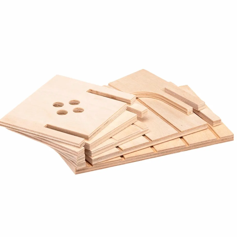 Ferplast BEZ KASETY Drewniane dla Gryzoni 14,5X9,5X8,5CM