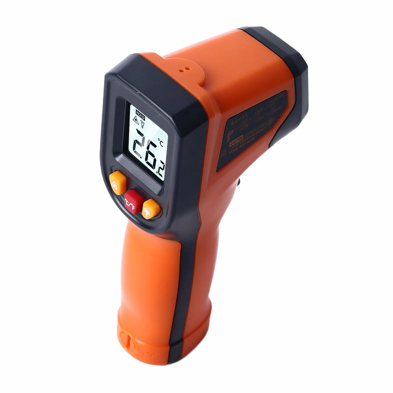Termometr na podczerwień Cyfrowy Pistolet do Pomiaru Temperatury żywności do Gotowania, Bezdotykowy Laserowy Ręczny Termometr na podczerwień z Pistoletem do Pomiaru Temperatury
