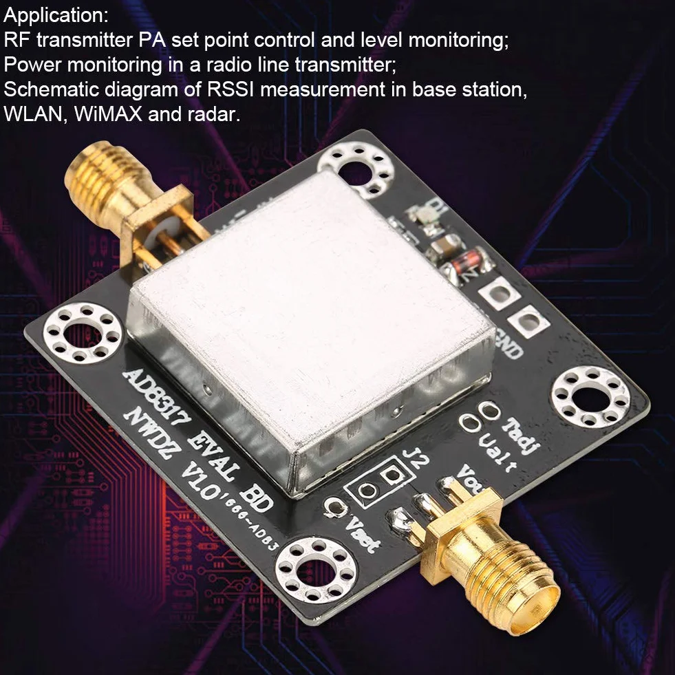 AD8317 1M-10GHz 60dB RF Power Meter Logarithmischer Detektor Controller