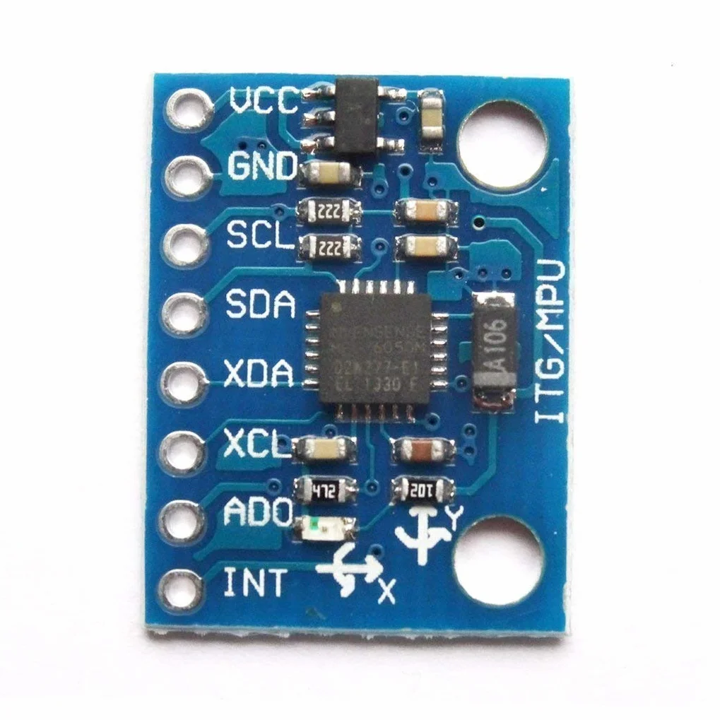 Hailege MPU-6050 GY-521 3-osiowy akcelerometr żyroskop moduł 6 DOF 16-bit AD I2C dla Arduino