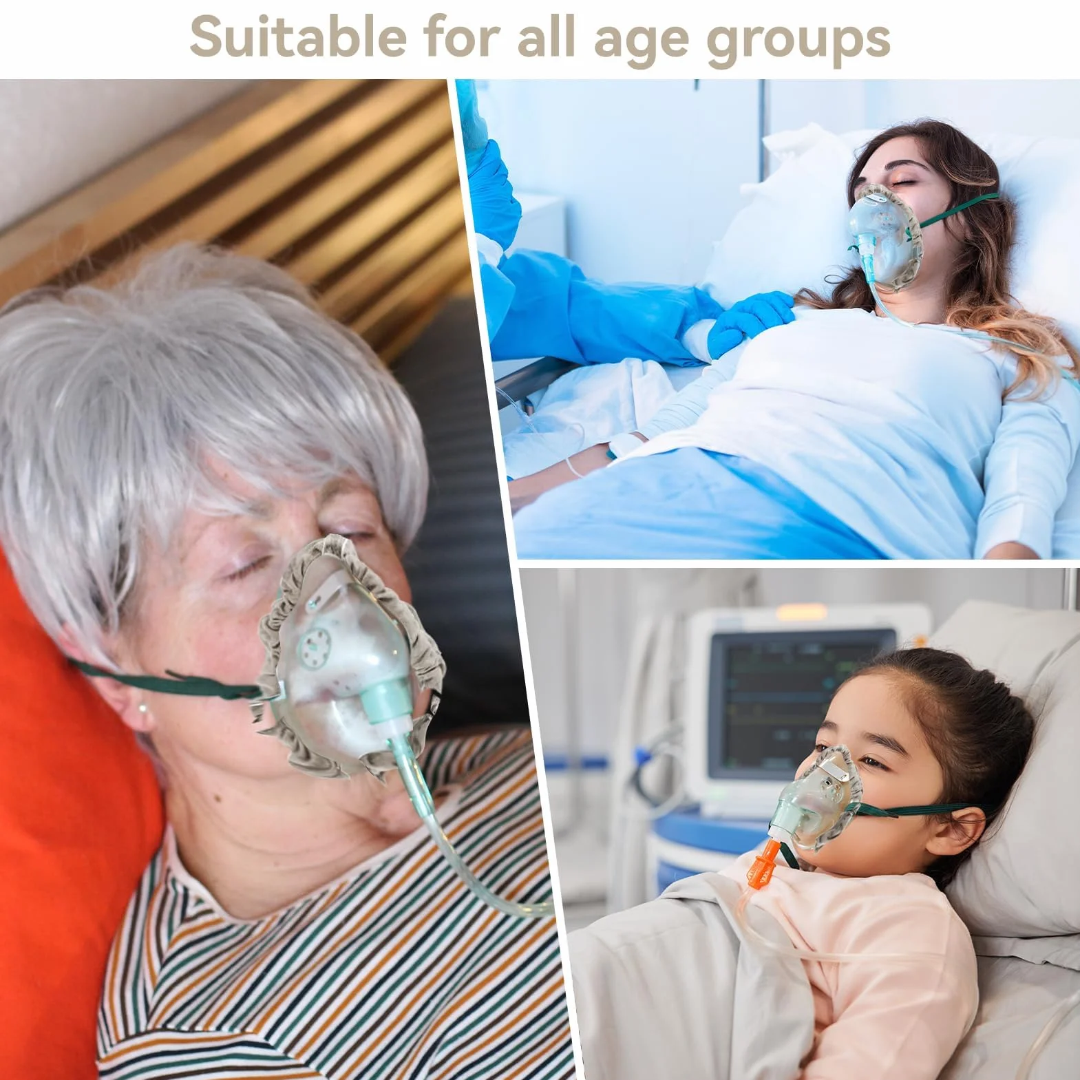 4-częściowe wkładki do maski CPAP na całą twarz, profesjonalne pokrowce na pasek CPAP wielokrotnego użytku z mieszanką bawełny do szpitala