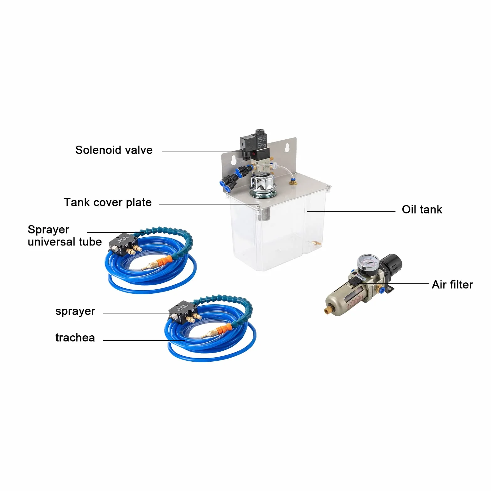 System mgły chłodziwa smarowania w sprayu system mgły chłodziwa system smarowania w sprayu system cięcia chłodziwo smarowanie system cięcia do cięcia metalu do tokarki CNC wiertarki 220V