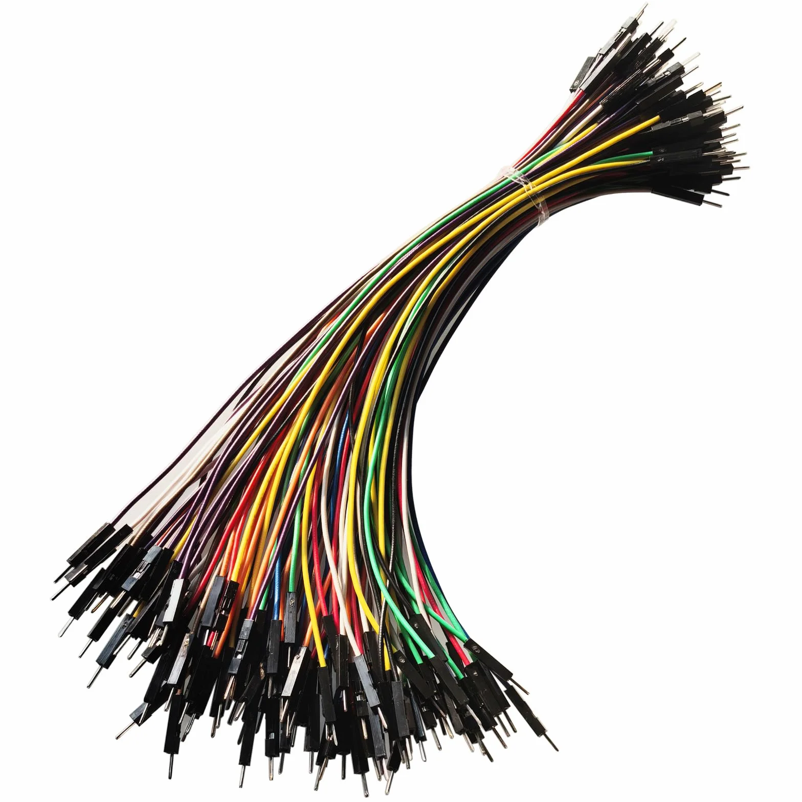 GTIWUNG 100 sztuk Jumper Wire mostki wtykowe do Arduino Breadboard, płytka wtykowa, 20 cm męski kabel, mostki 24AWG, 10 kolorów