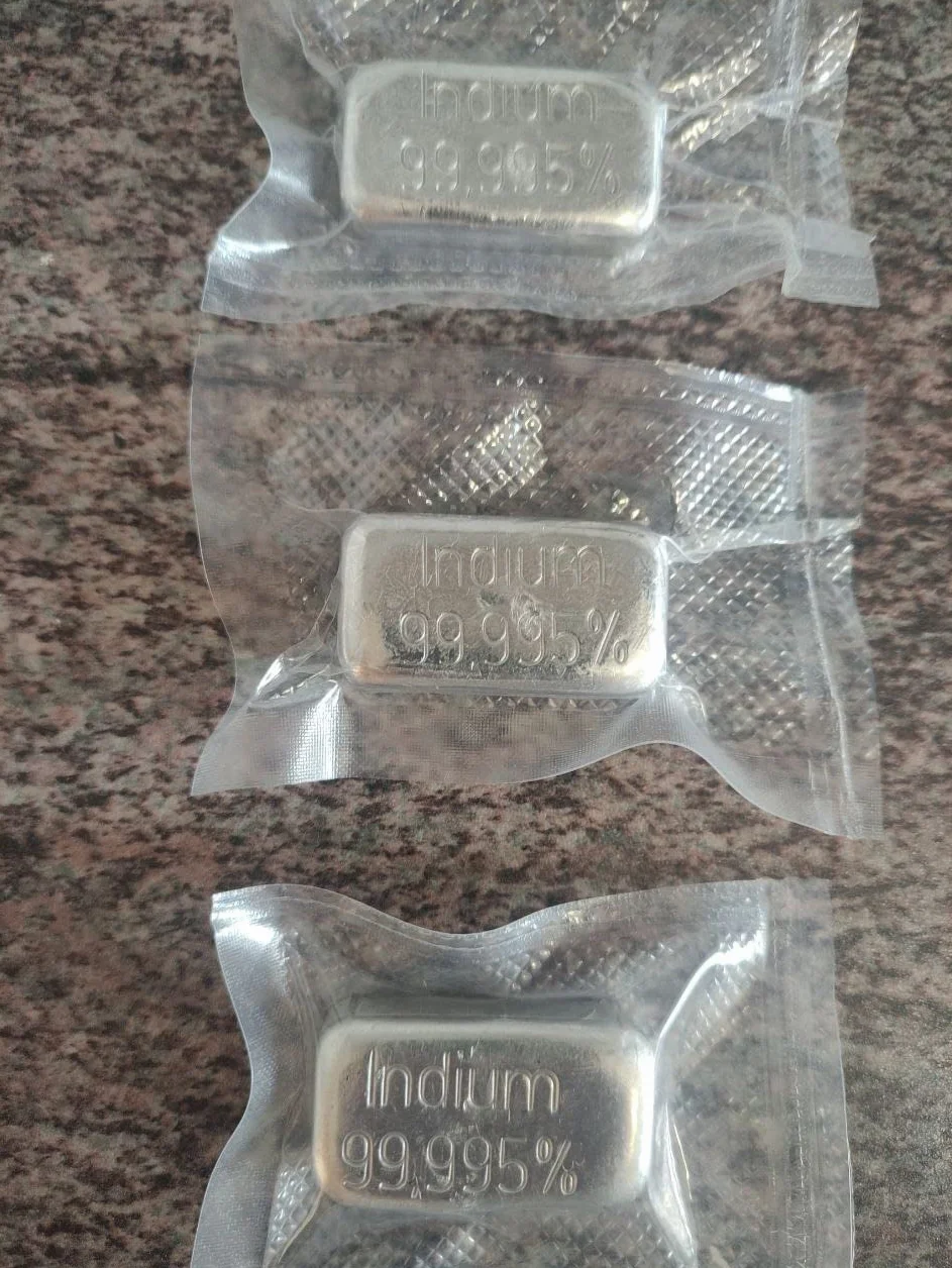 Indium 100 g sztabka wysokiej czystości Indium min. 99,995% czystości