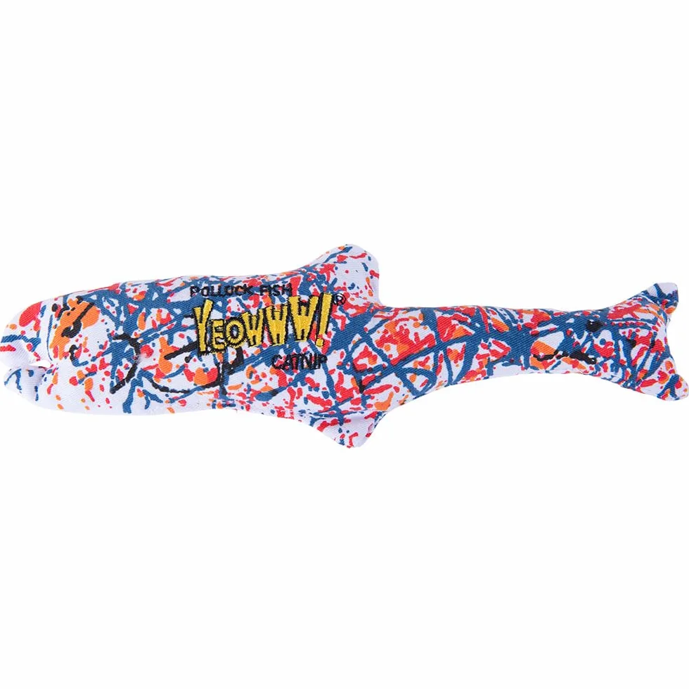 Yeowww Pollock Fish Cat zabawka, dla wszystkich ras
