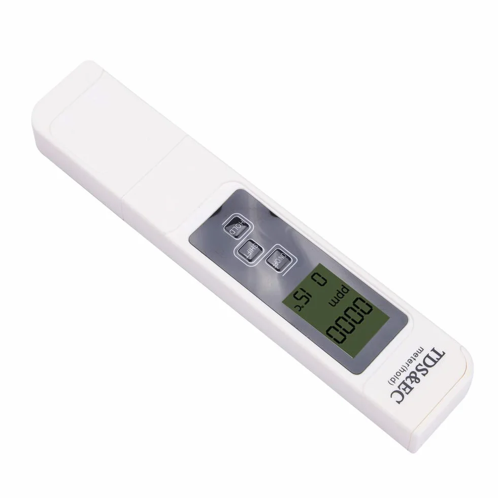 Cyfrowy Miernik TDS EC Tester Wody 3 w 1 0-9990ppm 0-9990us/cm 0°C-80°C