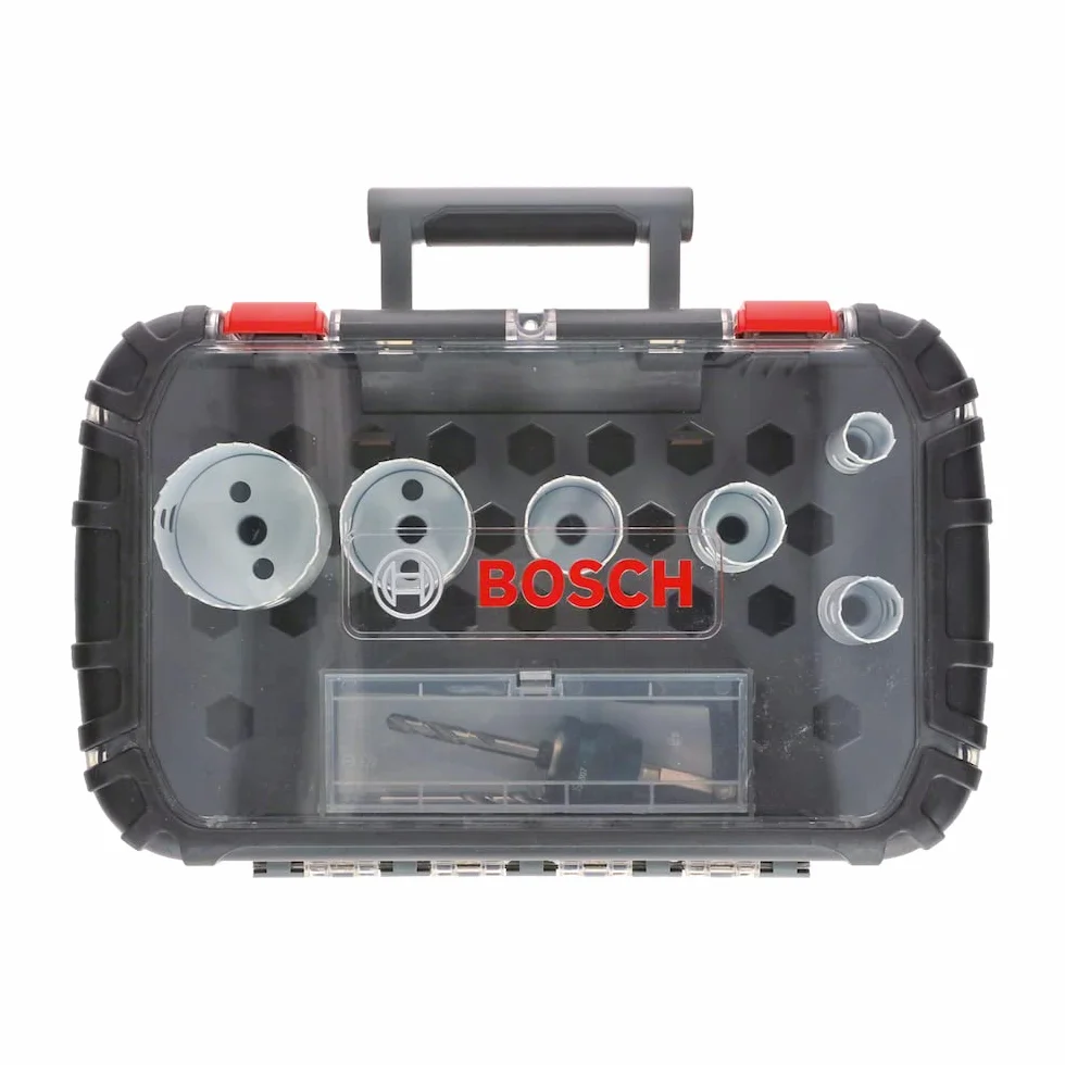Bosch Professional 9-częściowy Zestaw Otwornic Progressor for Wood & Metal Set (dla instalatorów sanitarnych, Ø 20-64 mm, Akcesoriów Wiertarek)