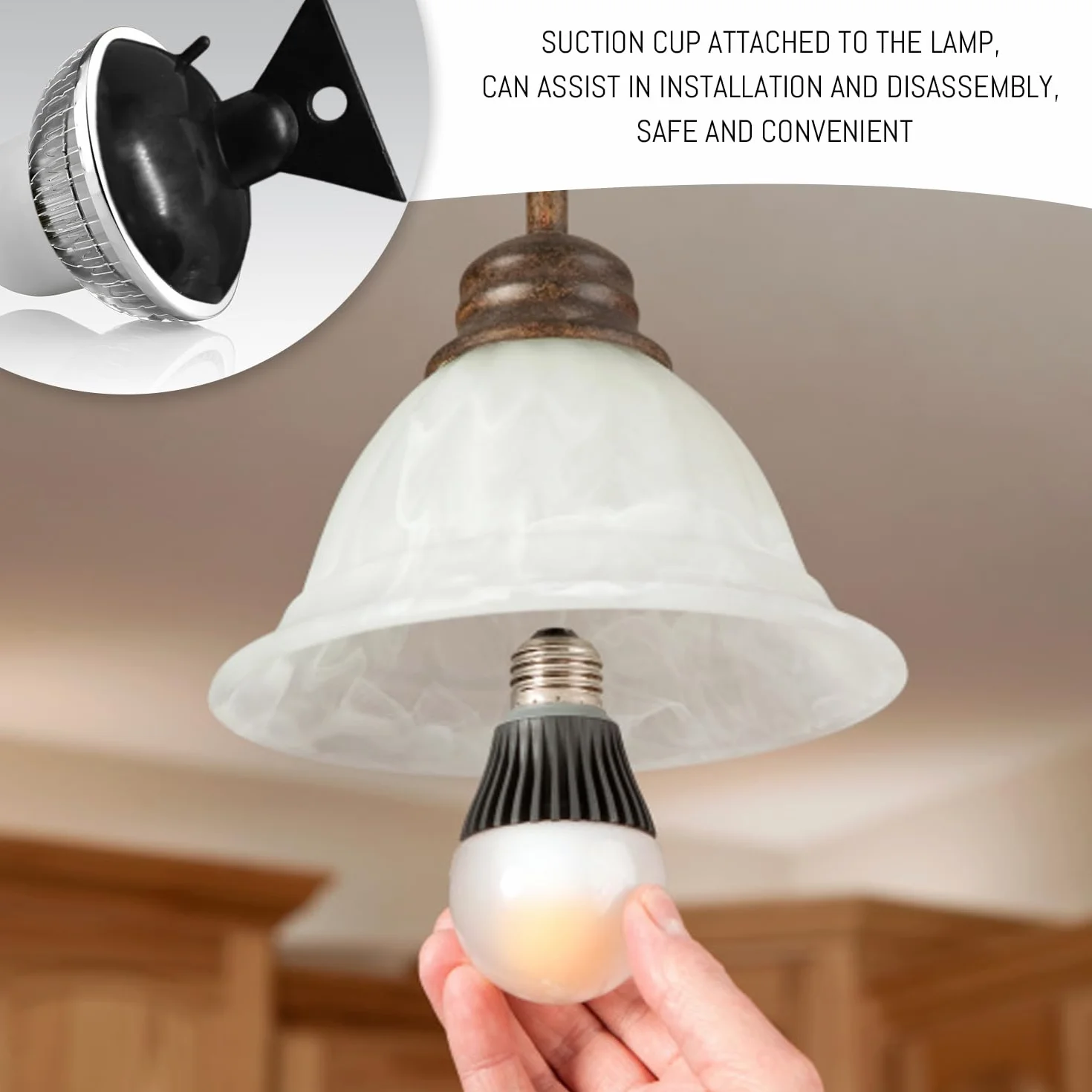 8-częściowy przyssawka do usuwania lamp, narzędzie do usuwania lamp, zmieniacz lamp, akcesoria do lamp, kreatywne narzędzia przenośne