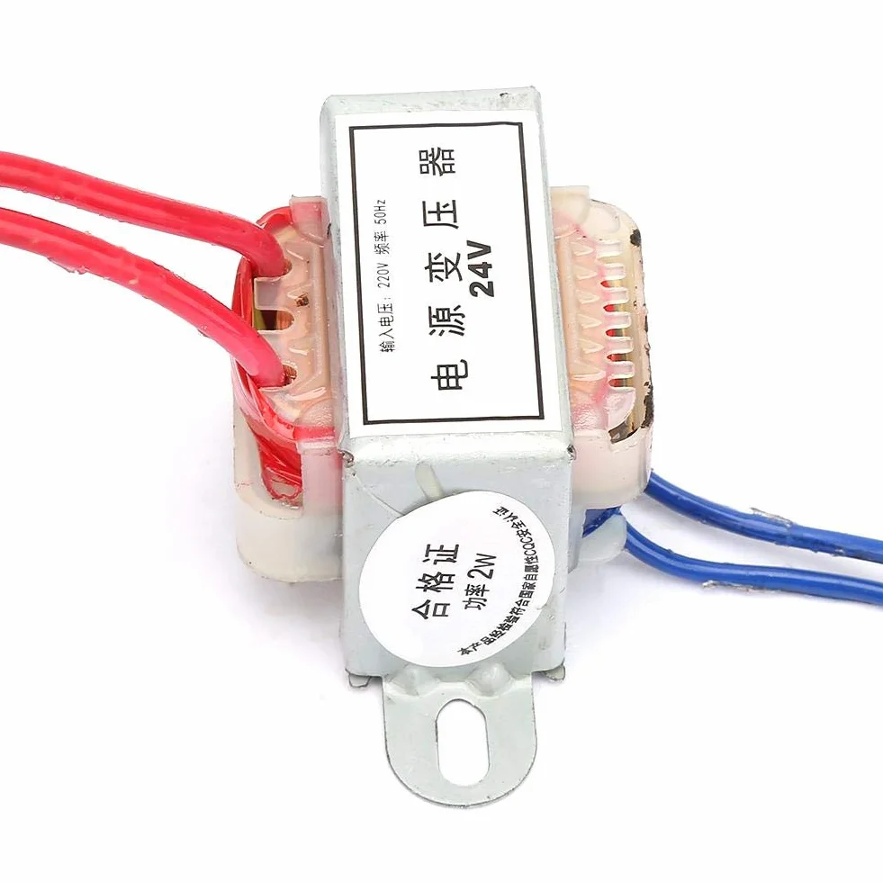 Transformator mocy AC 220V do AC 24 V 50 Hz 2W do pojazdów silnikowych, energii elektrycznej (24 V)