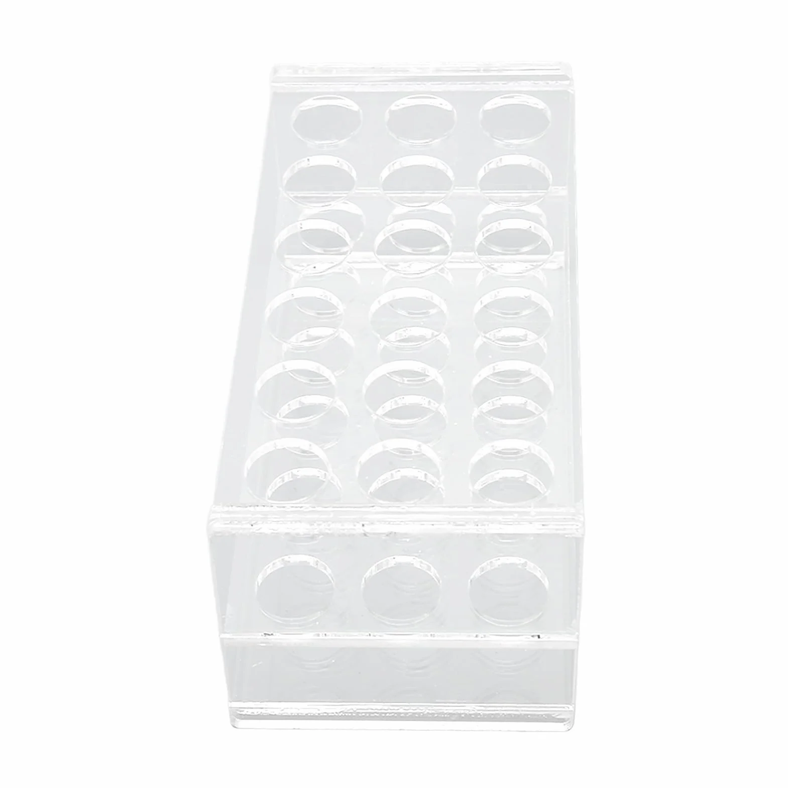 Przezroczysty Akrylowy Stojak na Probówki Yusat 18 Otworów 17mm do Rur 10ml 15ml