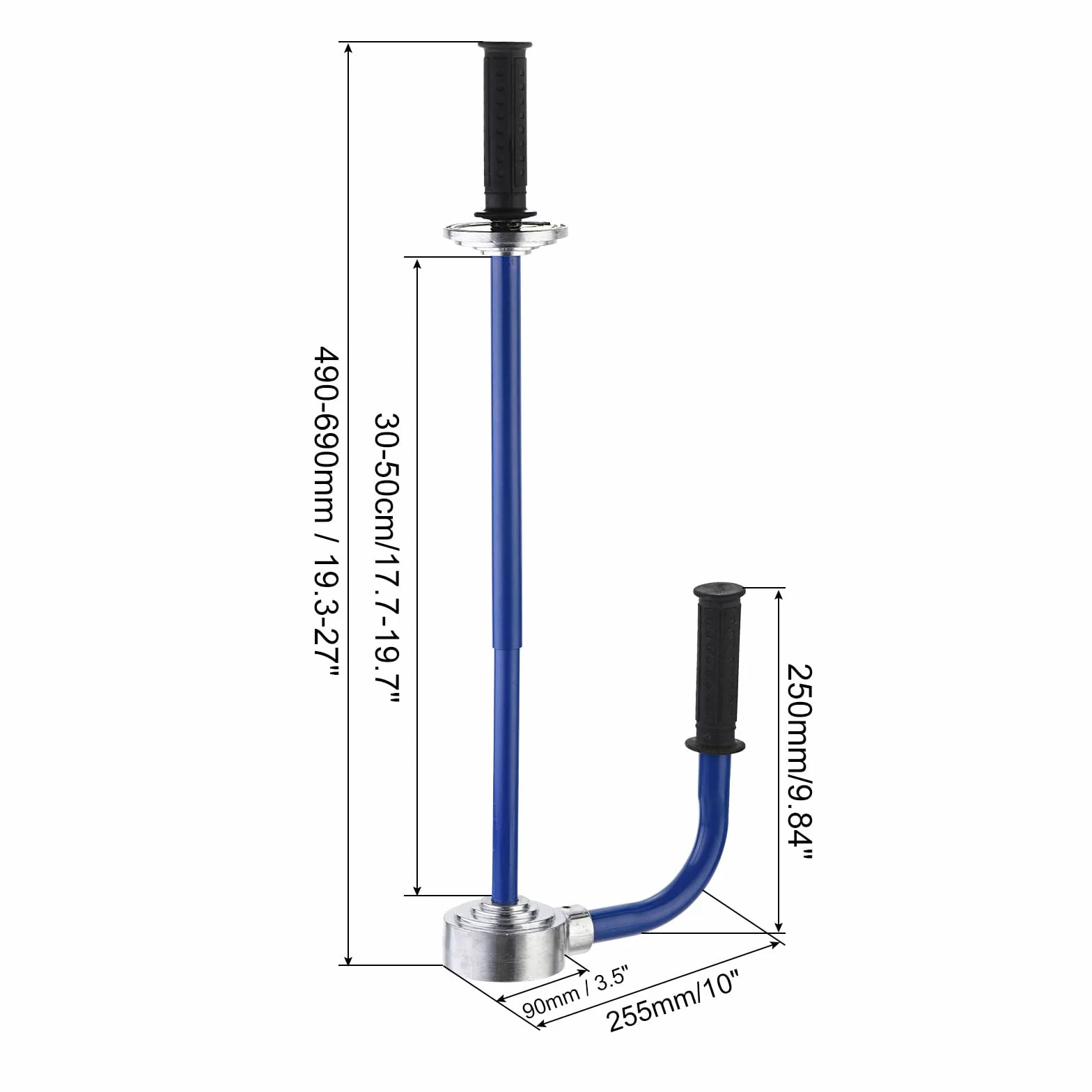 PATIKIL Uchwyt do owijania termokurczliwego, dozownik folii stretch, regulowana wysokość, 30-50 cm