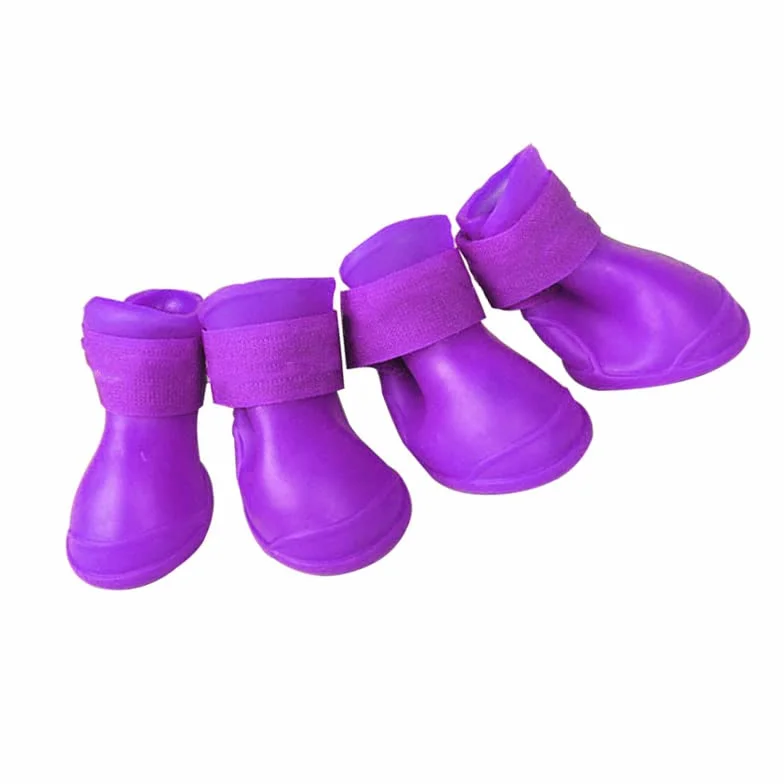 Buty dla Psów, 4PCS S DOG BOTS Buty do Gorącego Chodnika z Zagęszczonym Bez Poślizgu Lekkie Miękkie Wodoszczelne na Deszcz (S)
