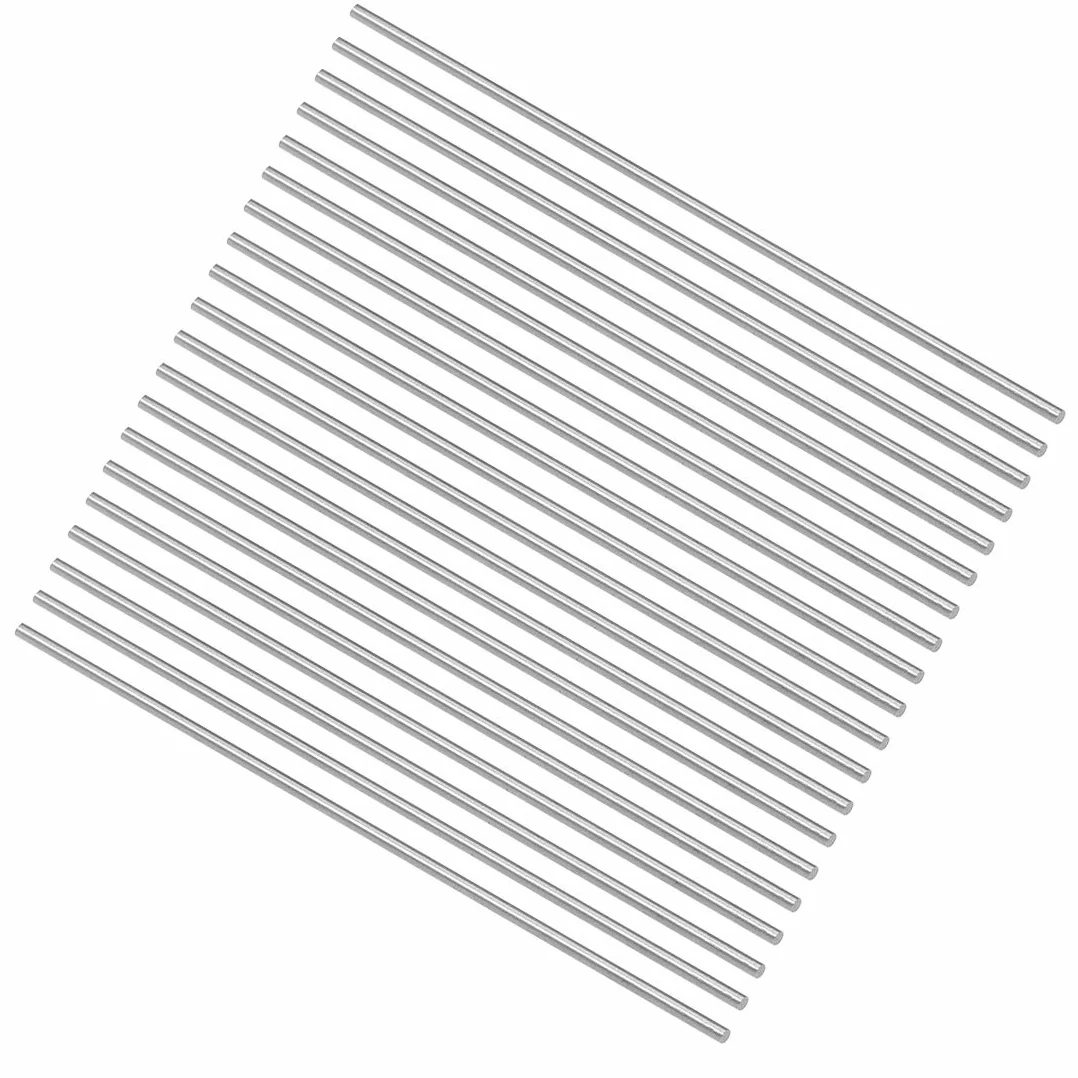 sourcing map 20 szt. pręt okrągły ze stali, 1,8 mm nóż tokarski HSS, do przekładni falistych, tokarek, mini osi, trzpień cylindryczny DIY narzędzie 100 mm długości