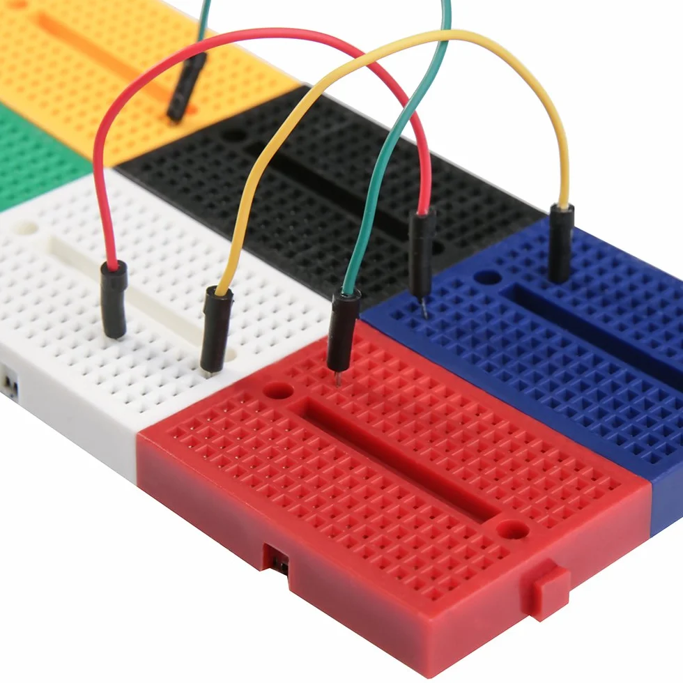 ELEGOO Zestaw 6 sztuk 170 Tie Points Mini Breadboard Kit do Arduino