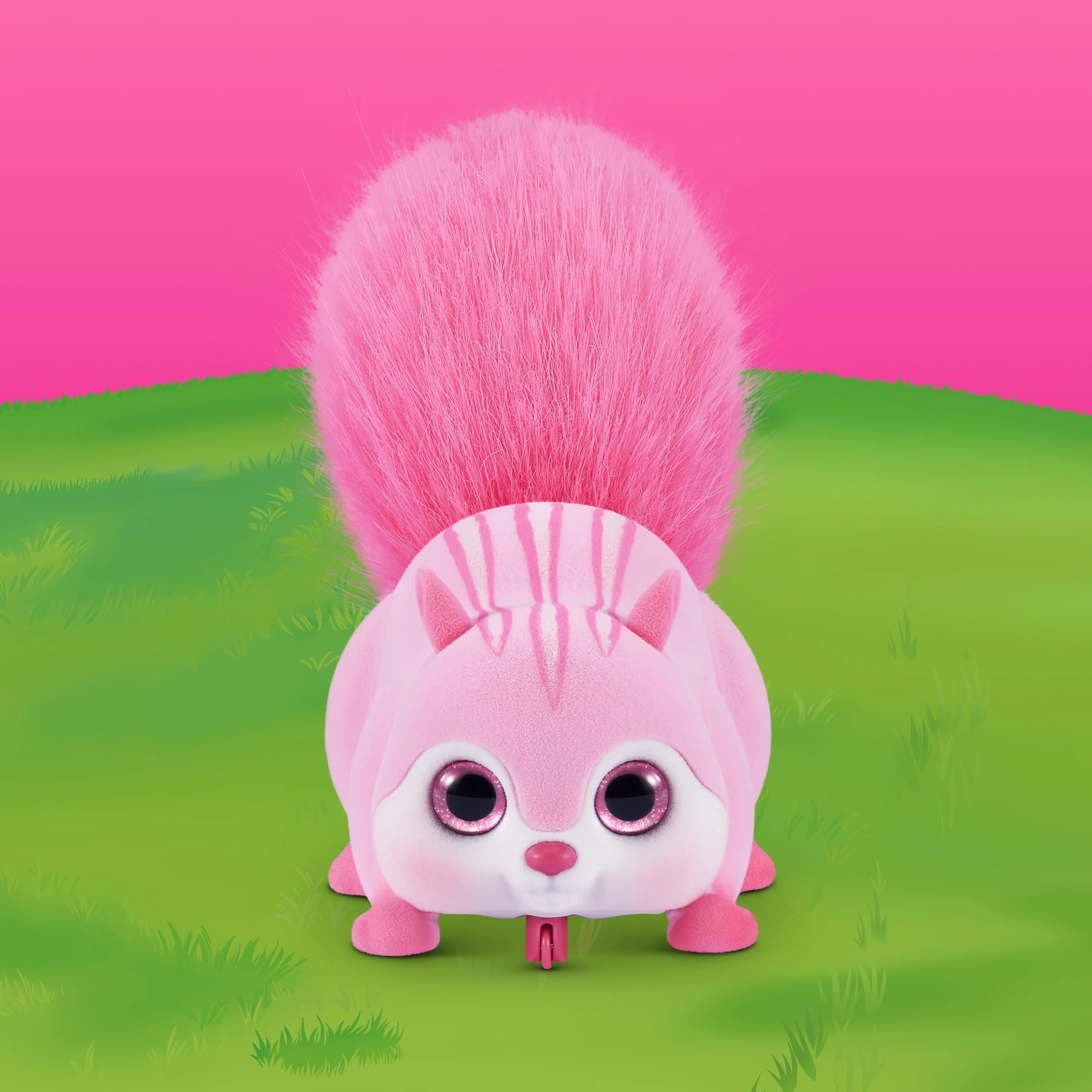 Pets Alive Scurry'n Squirrel Pink firmy ZURU – interaktywny robot zwierzak, ruchoma wiewiórka z realistycznymi mi i dźwiękami, od 2 lat