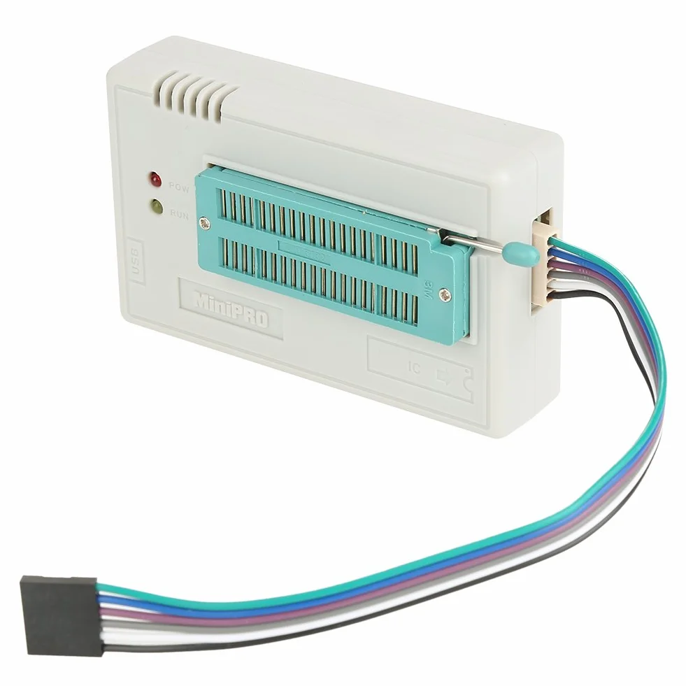 USB-Programmierer, TL866II Plus Programmierer mit USB Kabel und 10 Adapter für TL866II Plus EEPROM FLASH 8051 AVR MCU GAL PIC