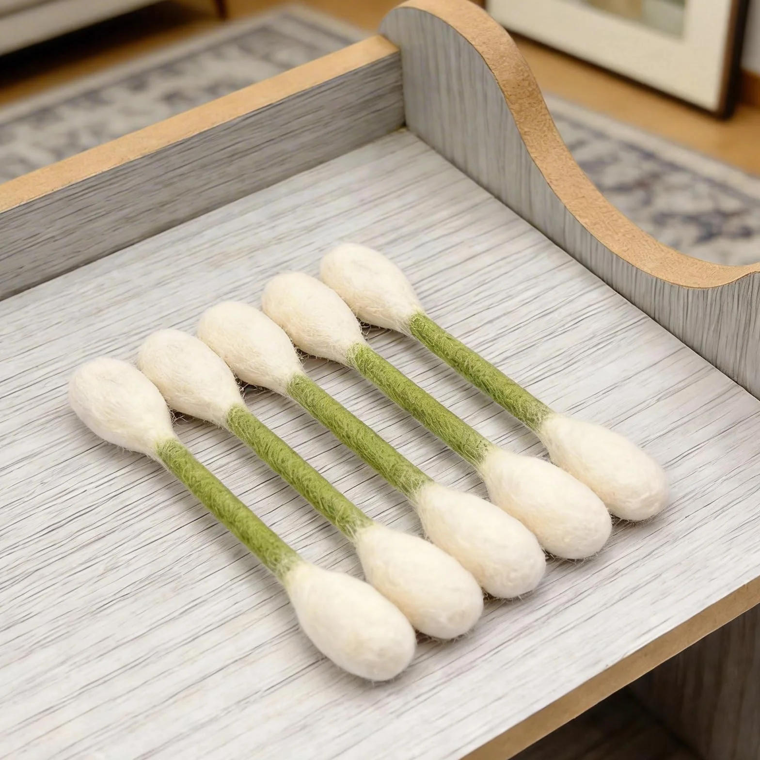 Giant Q Tip zabawka dla kota 6 szt. Wacików interaktywne kocie gry, gryzące zabawki do żucia, filcowa rozrywka, prezent dla miłośników zwierząt