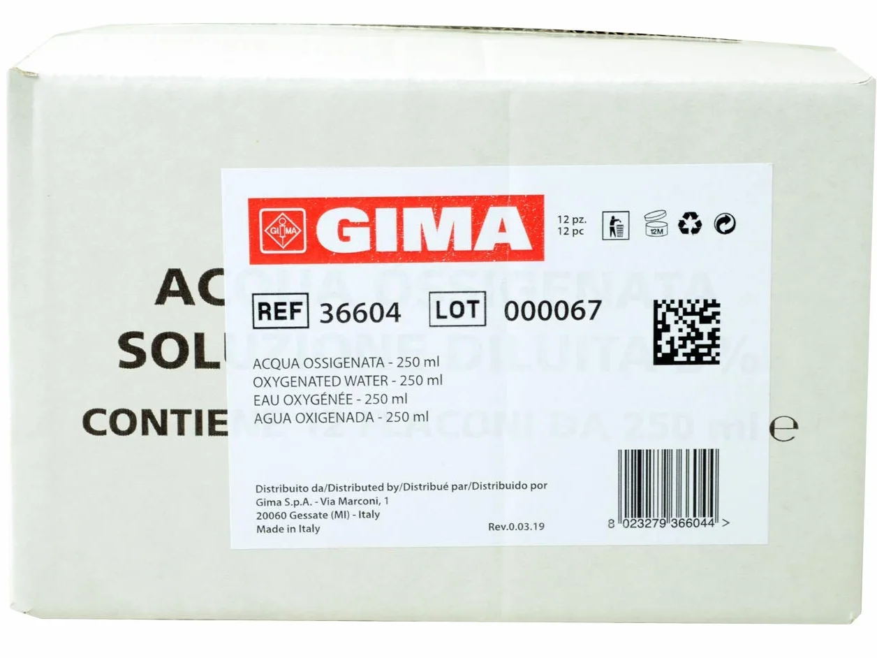 GIMA Nadtlenek wodoru 3% 250 ml 12 sztuk stabilizowany
