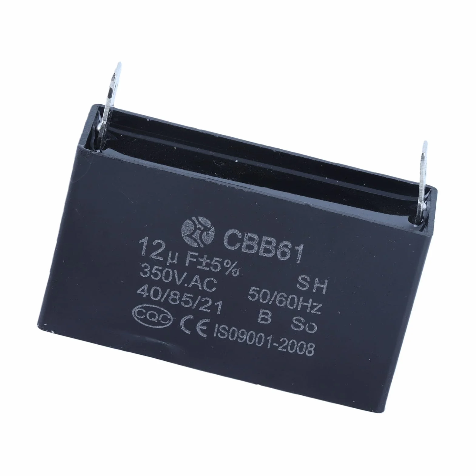 CBB61 Kondensator Generator Benzyny Rozruch Silnika Klimatyzacji Kondensator 350VAC 12UF z Otworem Montażowym