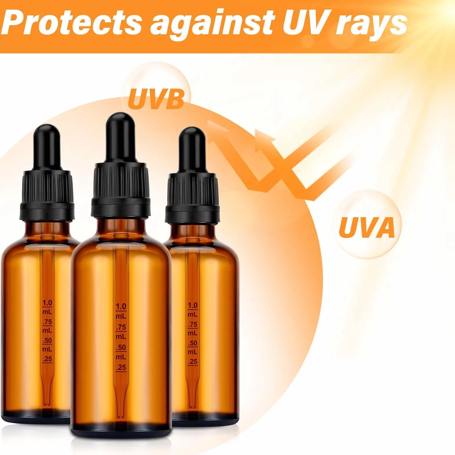 Pavlleen 6 szt. pipet 100 ml, brązowe szklane butelki z zakraplaczem, w tym 6 akcesoriów pomocniczych, brązowe szklane butelki, butelki z olejkiem eterycznym do wielokrotnego napełniania