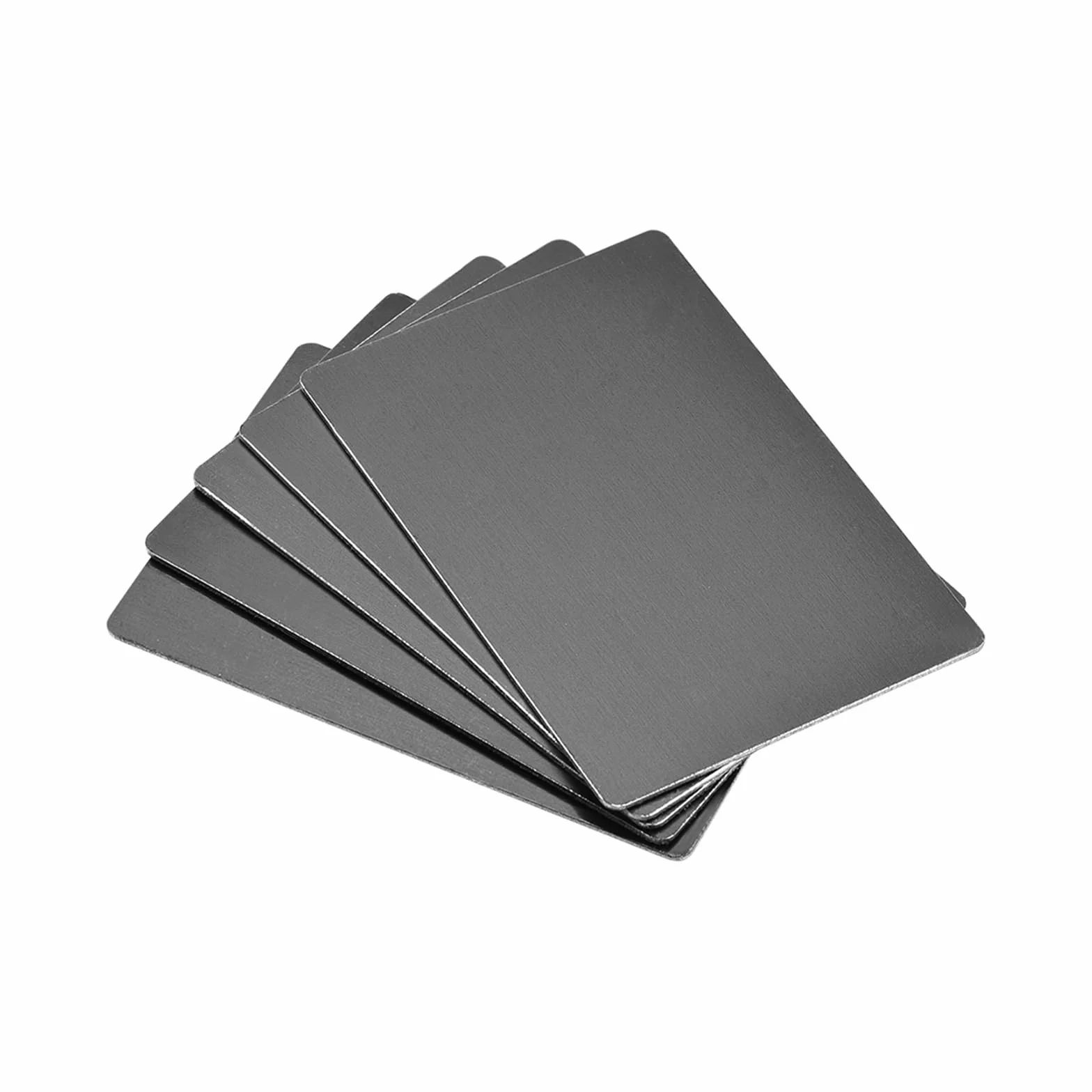 Metalowe wizytówki karty aluminiowe 1 mm czerwony 80x50x1mm