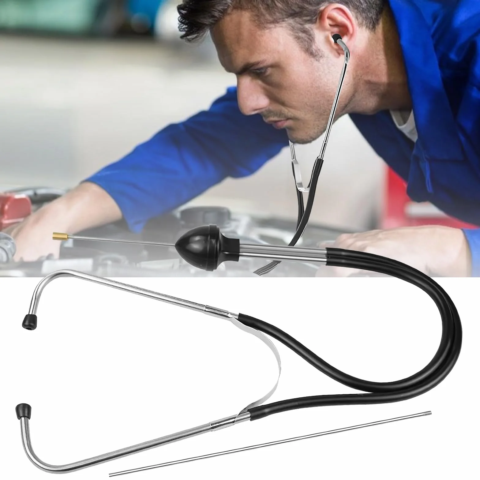 HENGBIRD Stetoskop mechaniczny silnik Diagnostyka Tester