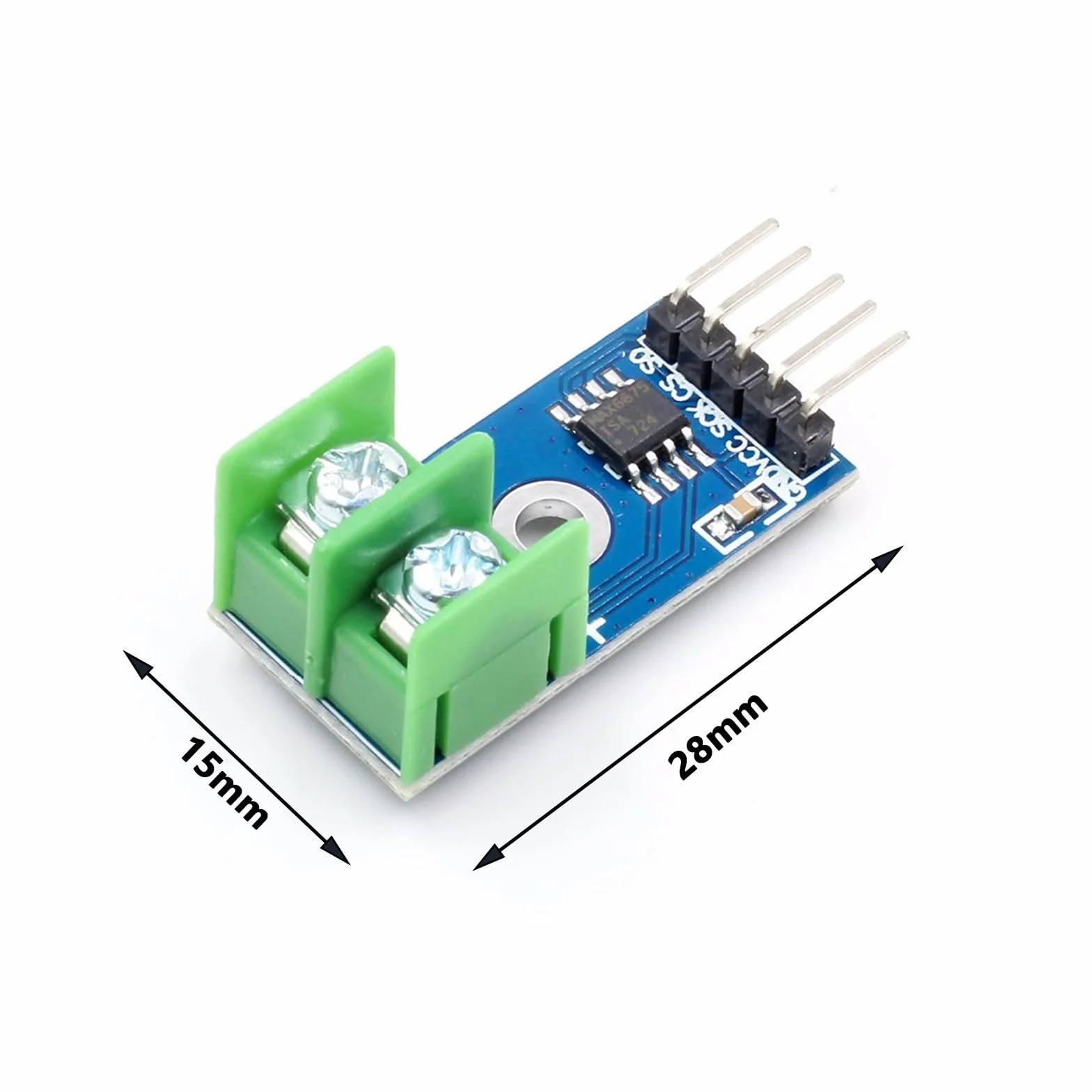 MAX6675 czujnik temperatury, czujnik temperatury typu K, MAX6675, moduł kompatybilny z Arduino i Raspberry Pi