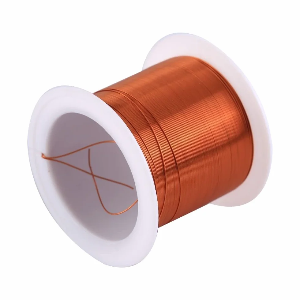 Emaliowany drut miedziany, 0,3 mm 40 m drut z magnesem uzwojenia cewki miedzianej, do cewki magnetycznej transformatora silnika