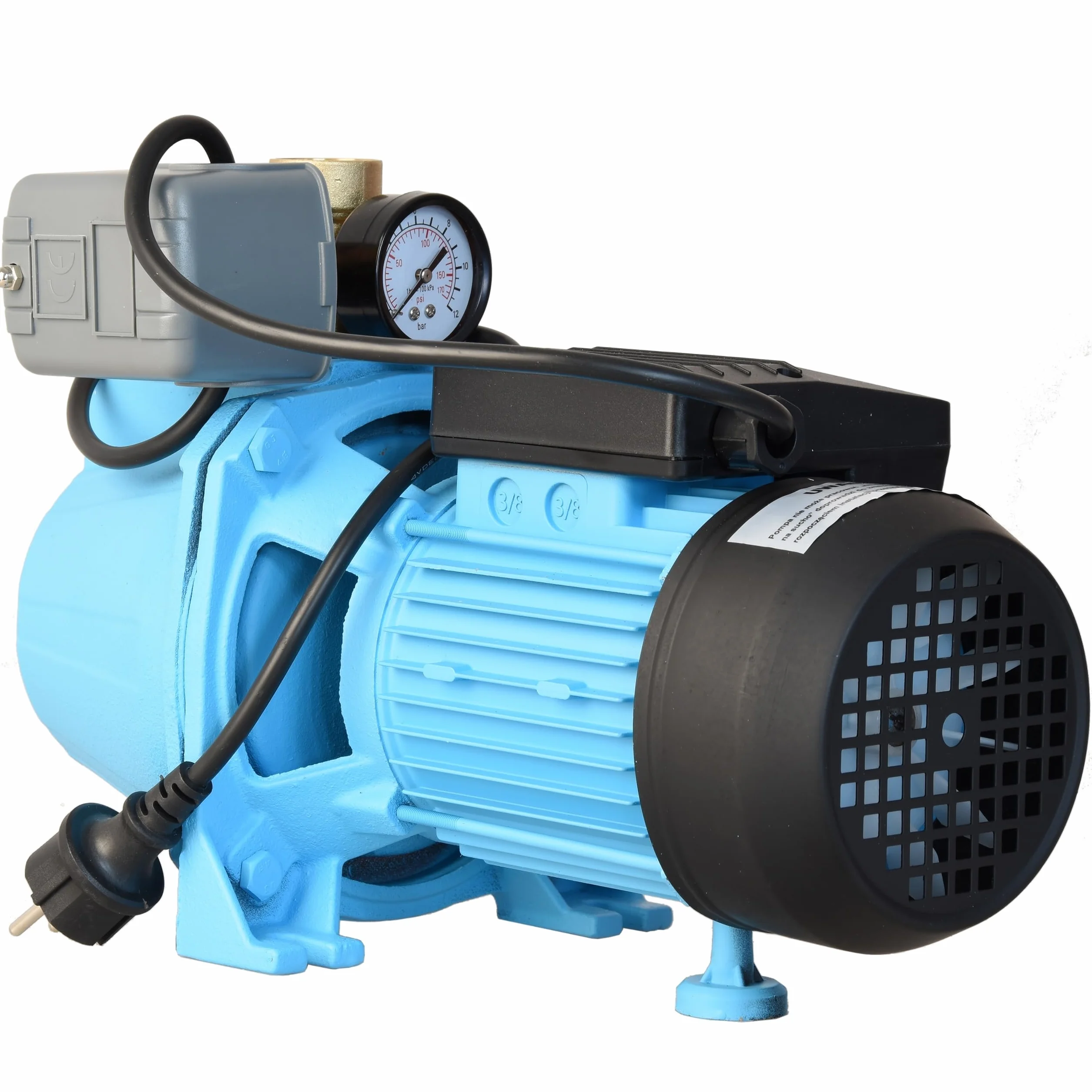 Pompa Hydroforowa SET 100S 1100 W 3600 l/h 50 m do Wody Nawadniania Ogrodu