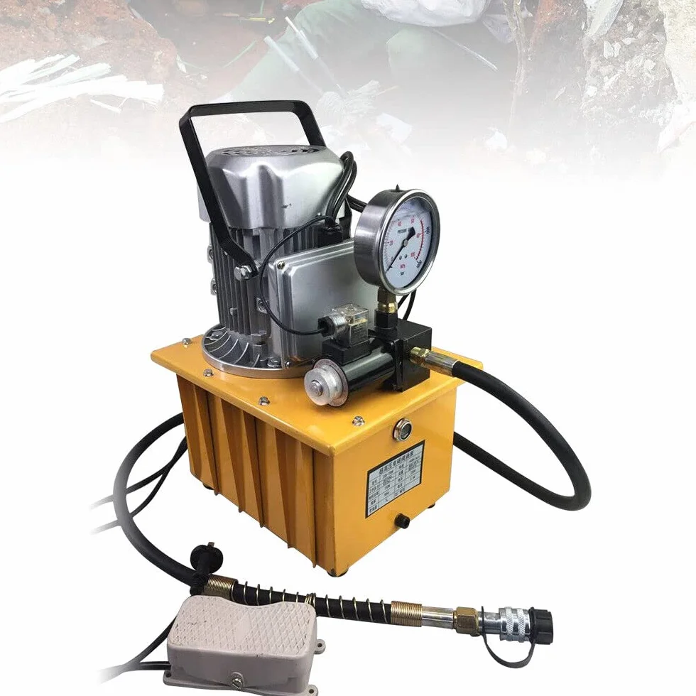 Elektryczna pompa hydrauliczna 750 W 220 V 700 bar z zaworem magnetycznym 28 kg