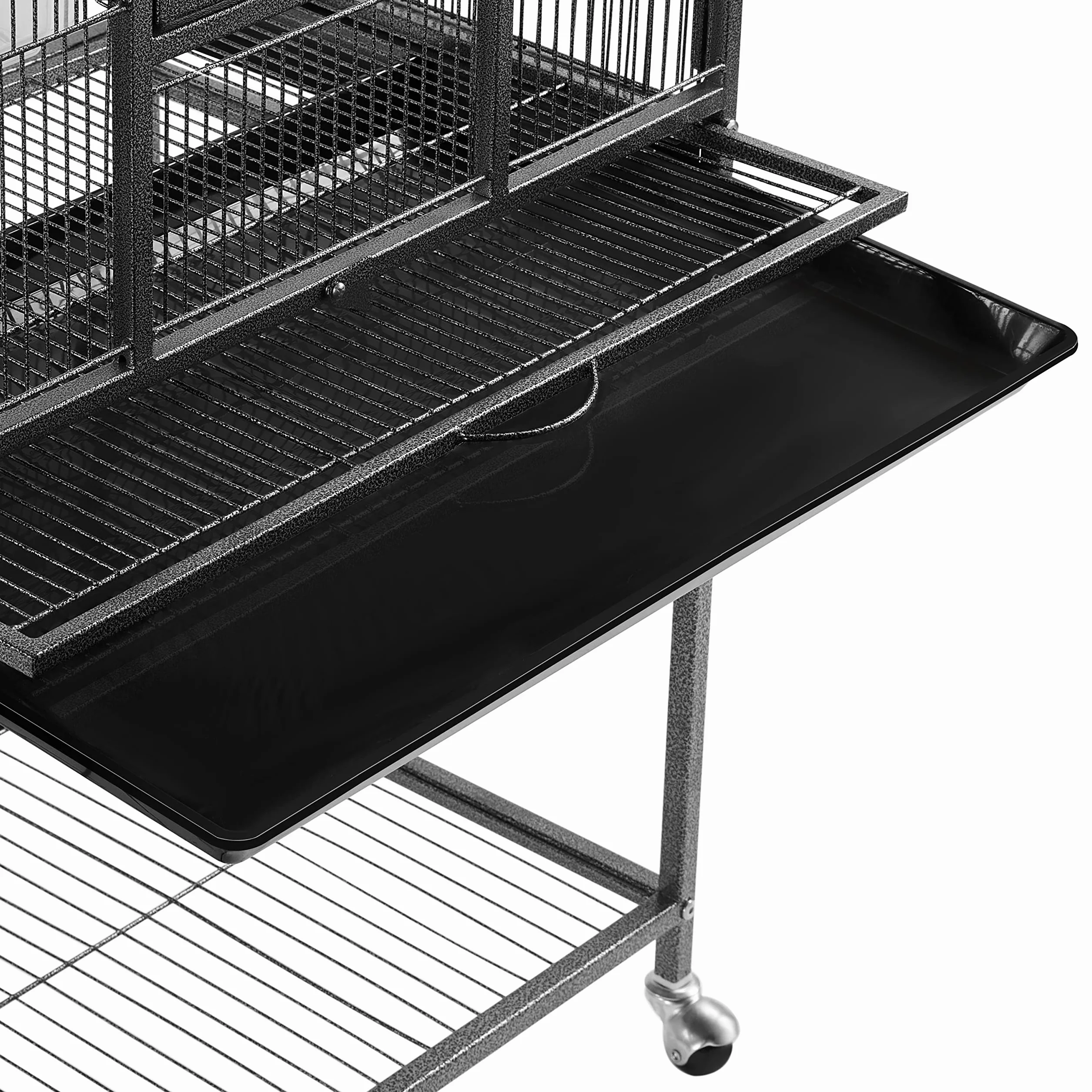 Yaheetech Wolierka dla ptaków klatka wolierka domek dla ptaków z rolkami do papugi