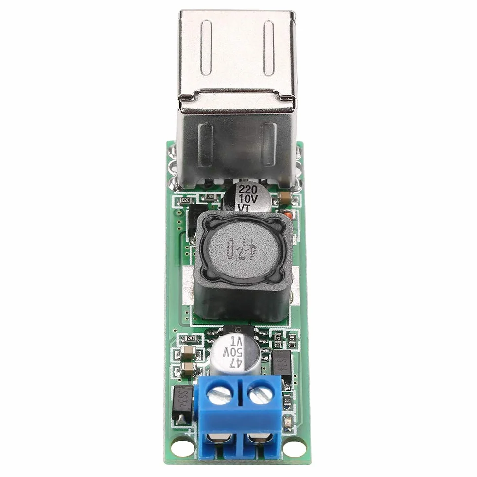 6-35V bis 5V 3A Dual-USB-Konverter-Modul, DC-DC-Spannungsabsenkung-Netzteil Modul