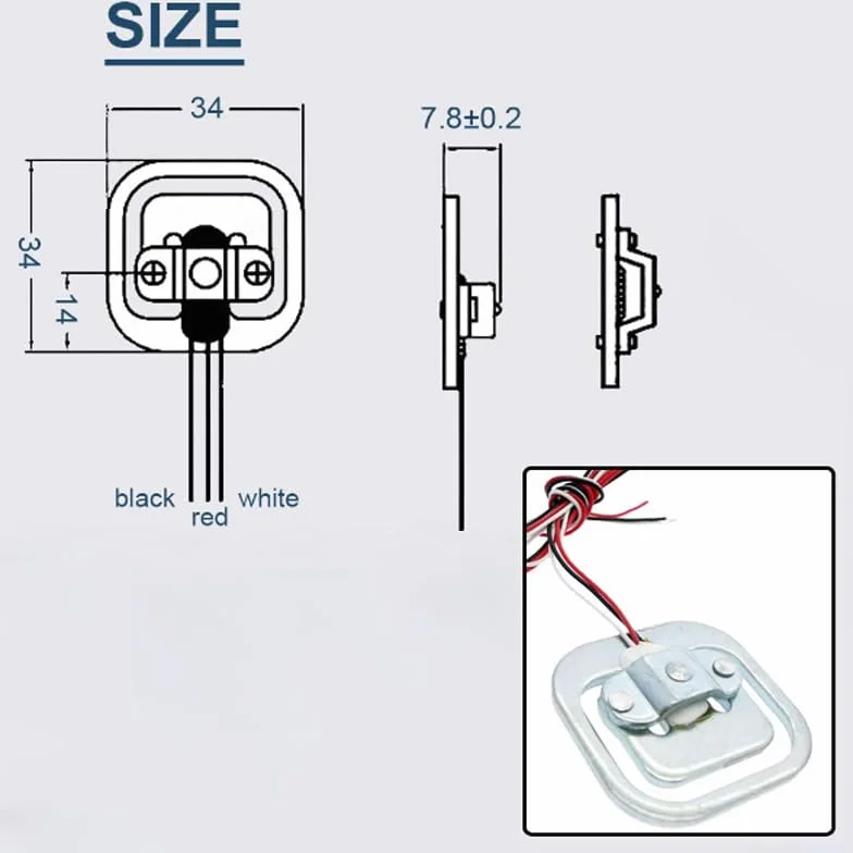 12 sztuk półmostka ogniwo obciążeniowe 50 kg, półmostkowe czujniki rozciągania + 3 moduły HX711 do mikrokontrolera Arduino DIY