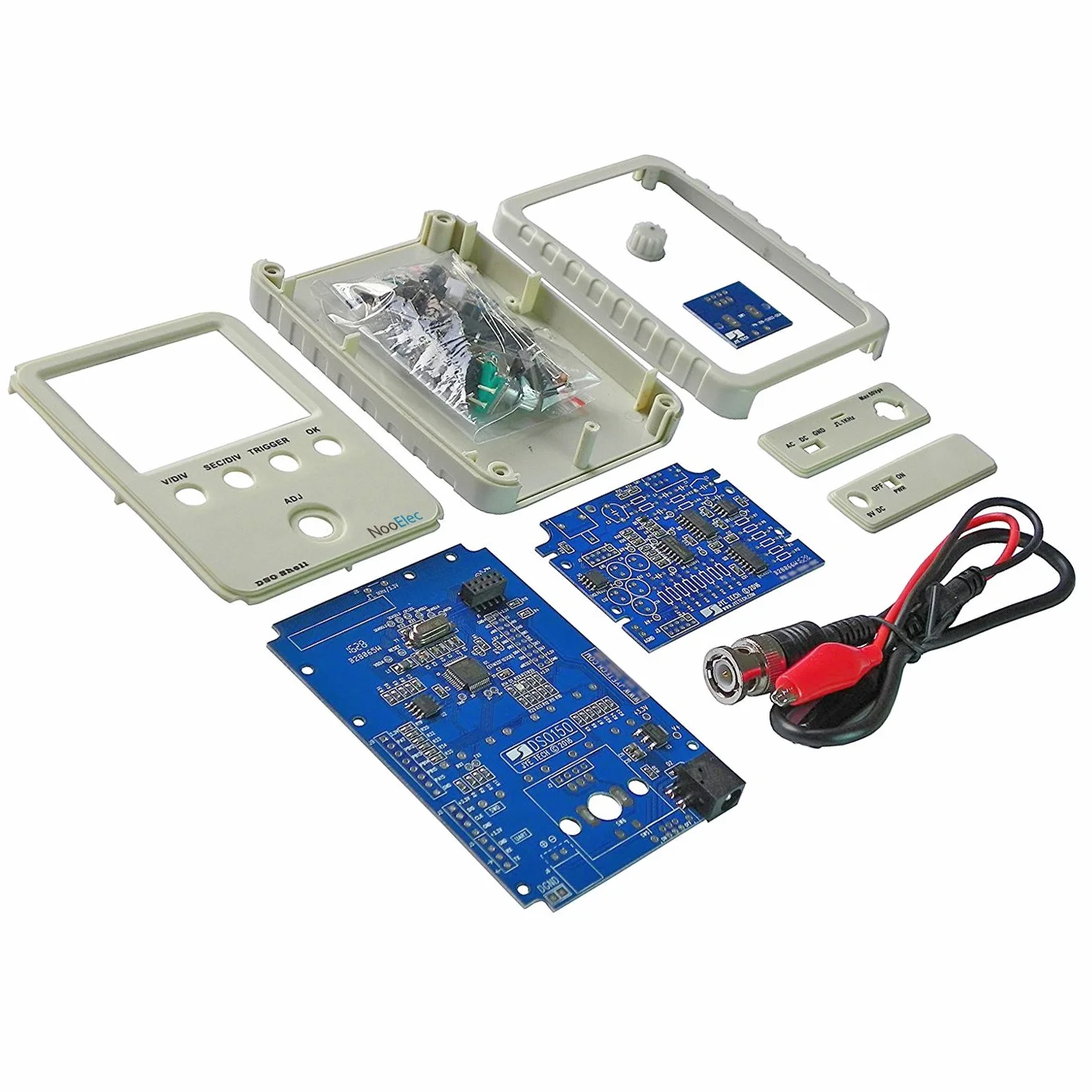 JYETech DSO150 DSO Shell zestaw do budowy oscyloskopu z obudową i sondą NooElec 2,4" TFT LCD