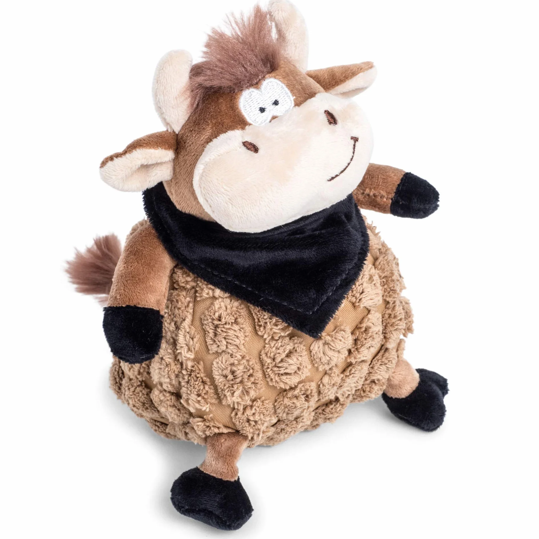 Petface Farmyard Buddies gruba krowa pluszowa zabawka dla psa