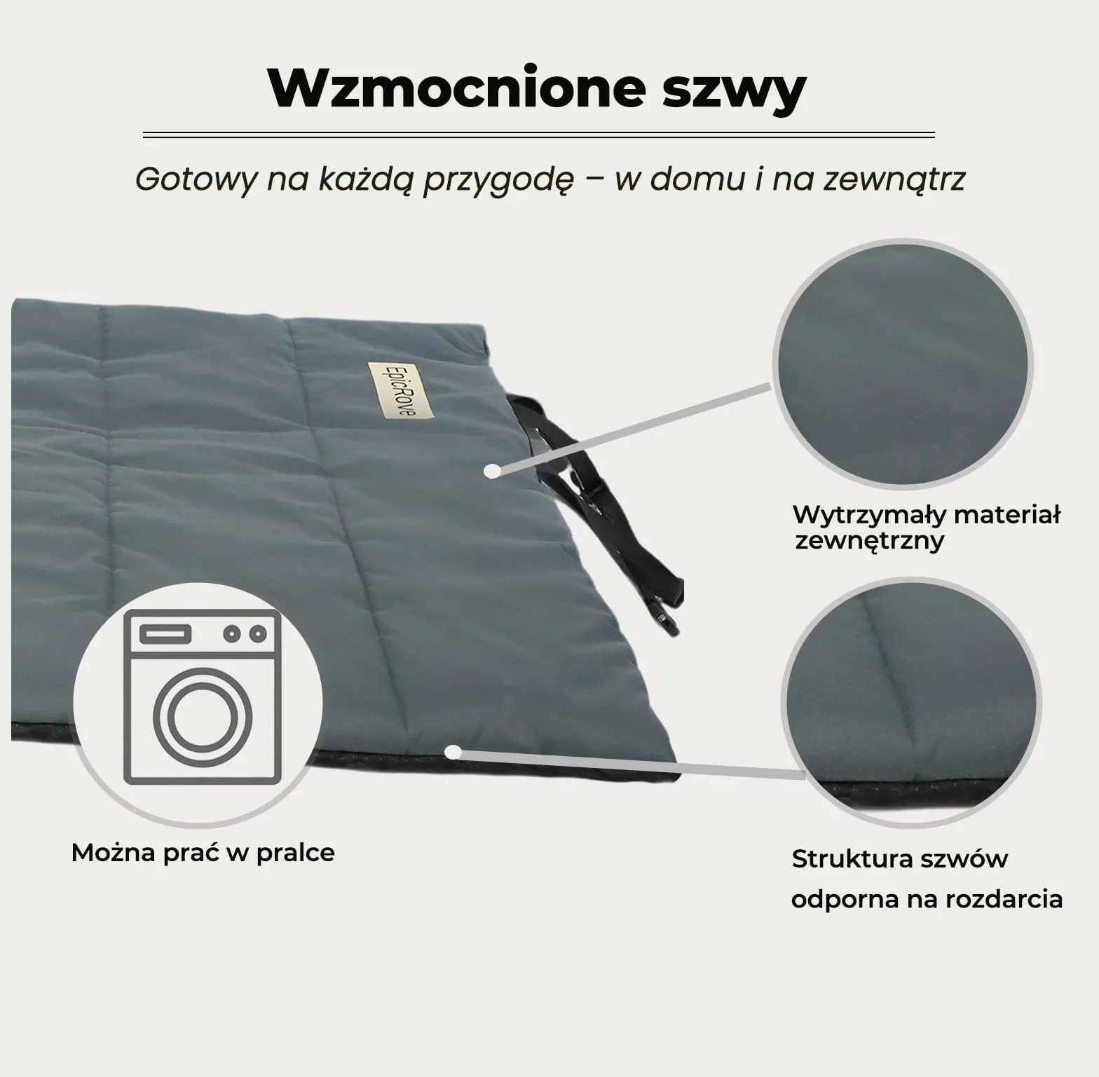 Mata dla psa wodoodporna i antypoślizgowa, 110 × 68 cm, składana i prana w pralce – idealna do domu, podróży, ogrodu i bagażnika samochodu
