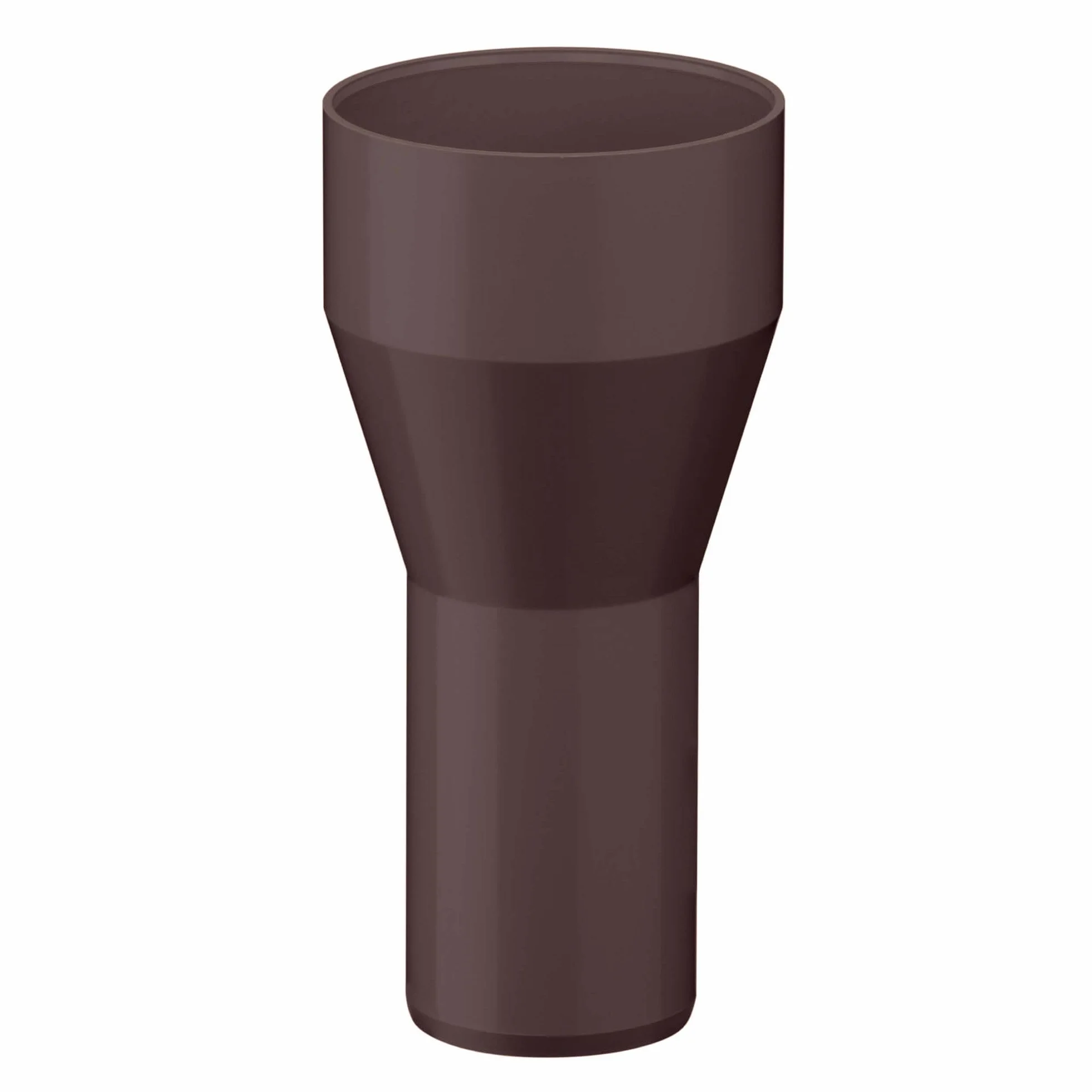 INEFA Reduktor rury spustowej PVC 100/75mm ciemnobrązowy łącznik
