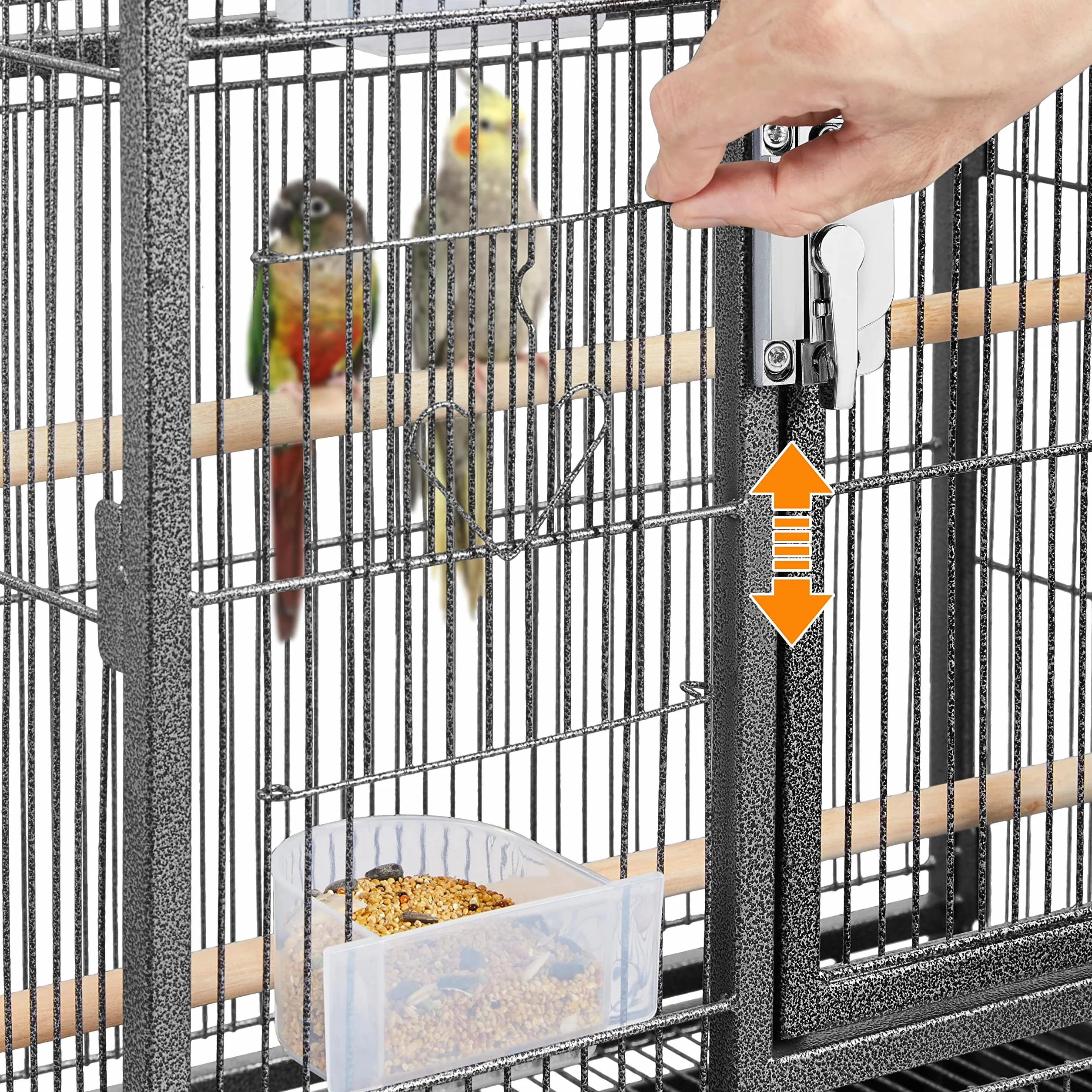 Yaheetech Wolierka dla ptaków klatka wolierka domek dla ptaków z rolkami do papugi