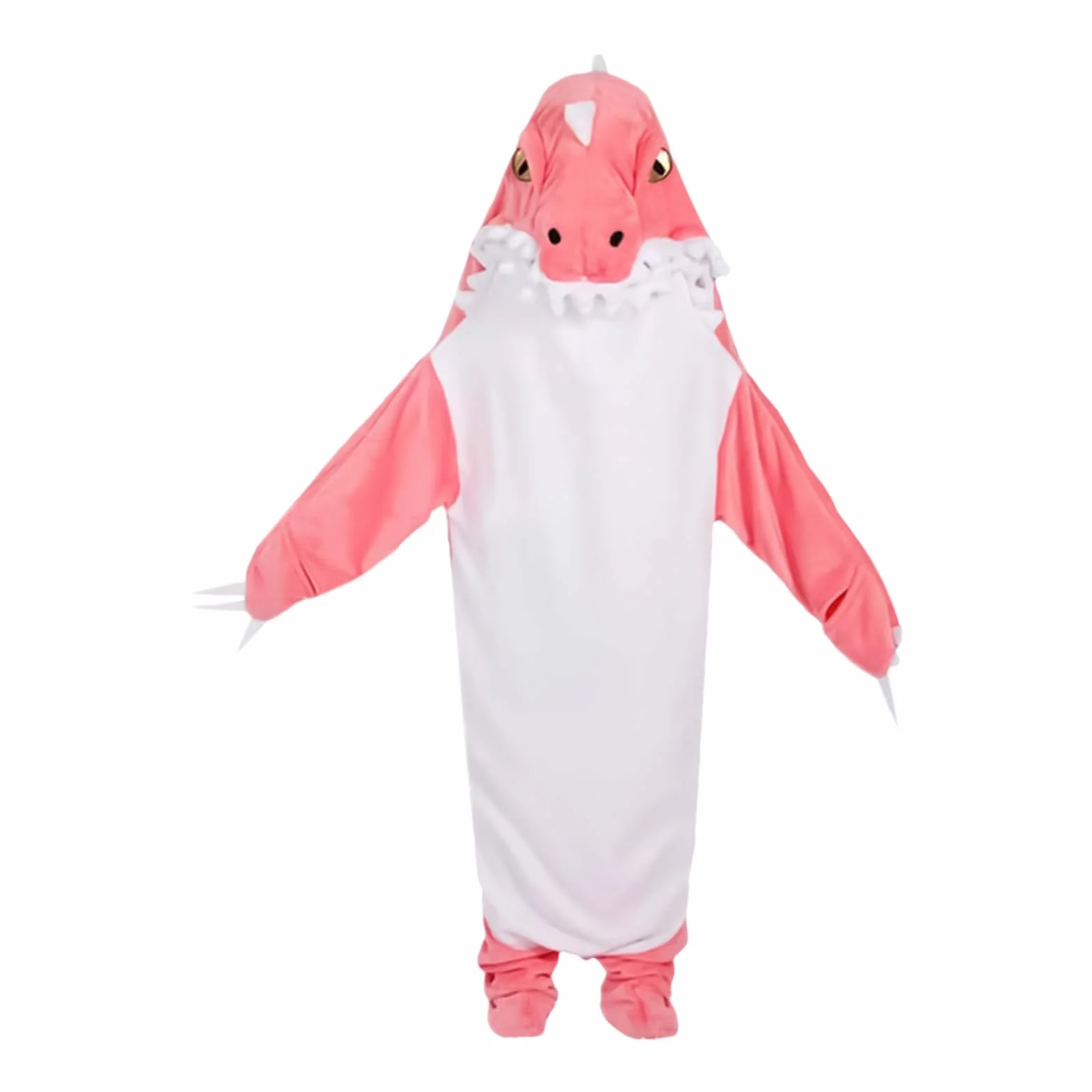 Piżama Dinozaur Luźny Fitting Urocza Odzież Nocna | Kombinezon Z Kapturem W Dinozaura Podczas Halloween I Bożego Narodzenia Imprez I Parad Dla Kobiet Chłopaków Dziewczyn I Żon