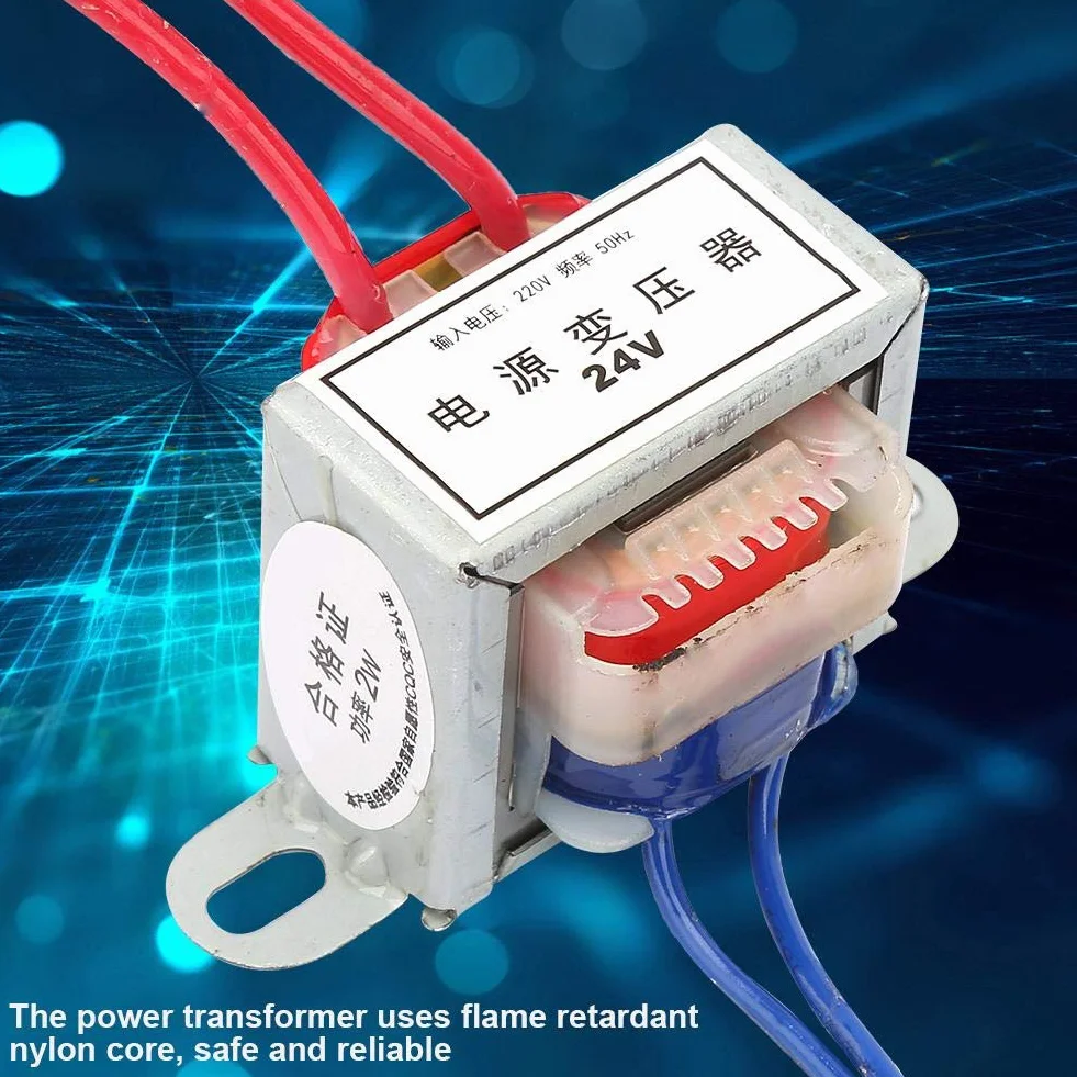 Transformator mocy AC 220V do AC 24 V 50 Hz 2W do pojazdów silnikowych, energii elektrycznej (24 V)